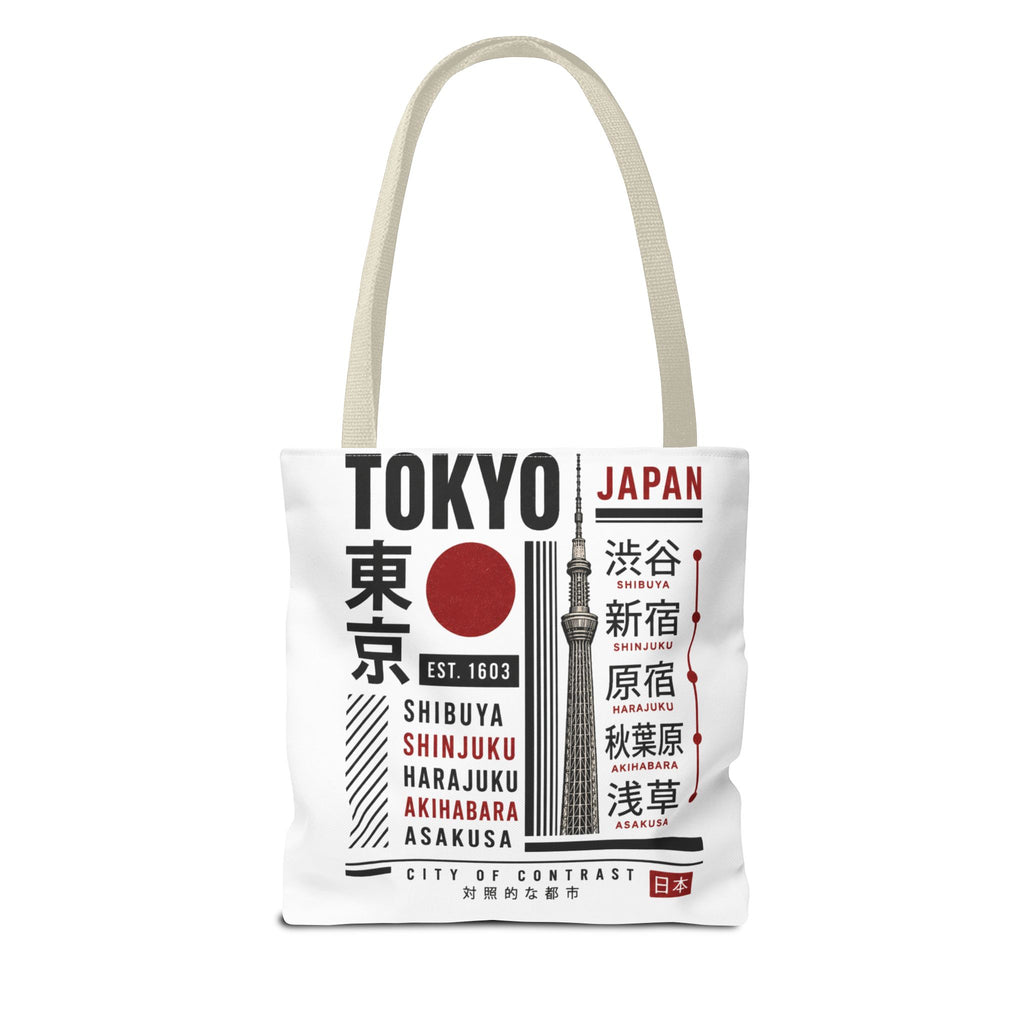 Tokyo Japan Graphic Tote Bag — Shibuya Shinjuku Harajuku Akihabara Asakusa Design