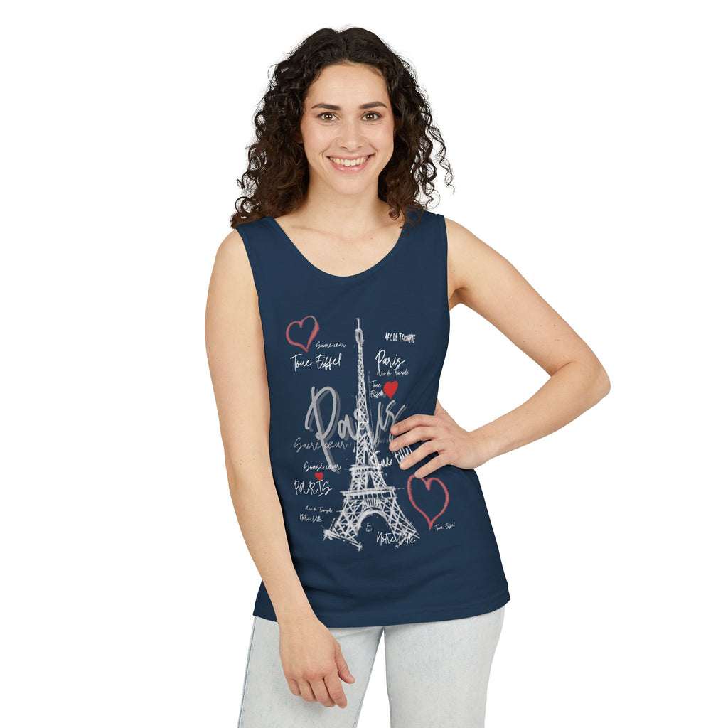 Paris Eiffel Tower Romantic Travel Tank Top