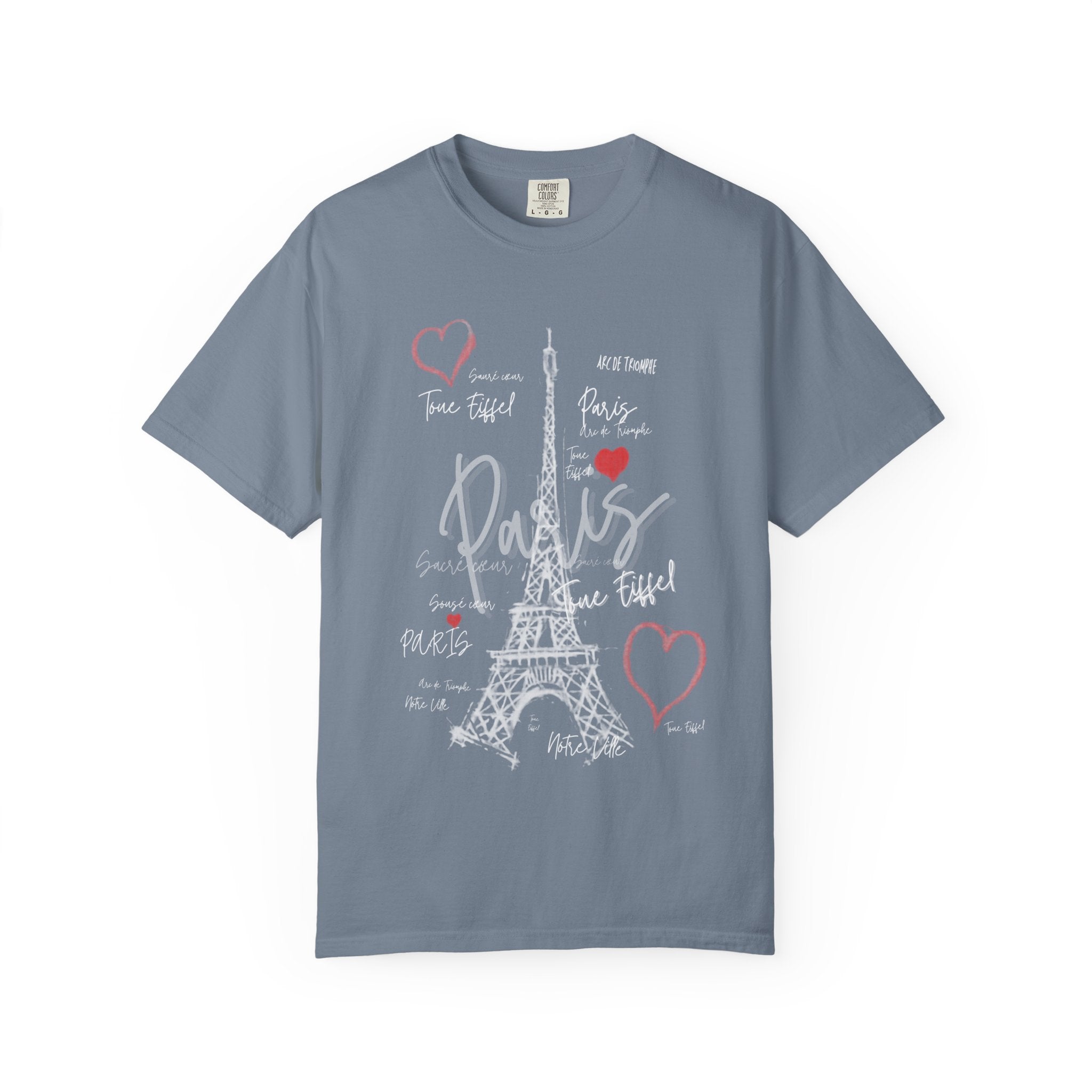 Paris Eiffel Tower T-Shirt — Romantic Heart Travel Tee