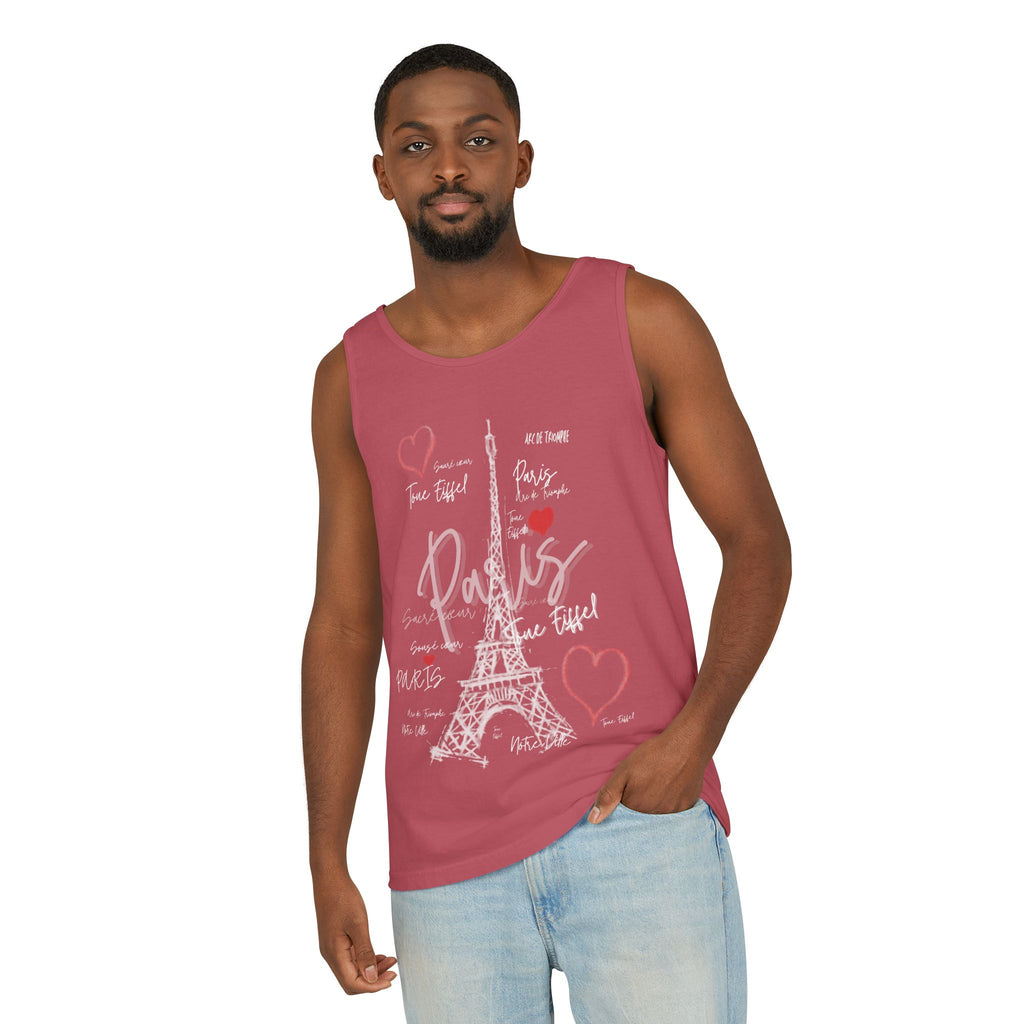 Paris Eiffel Tower Romantic Travel Tank Top