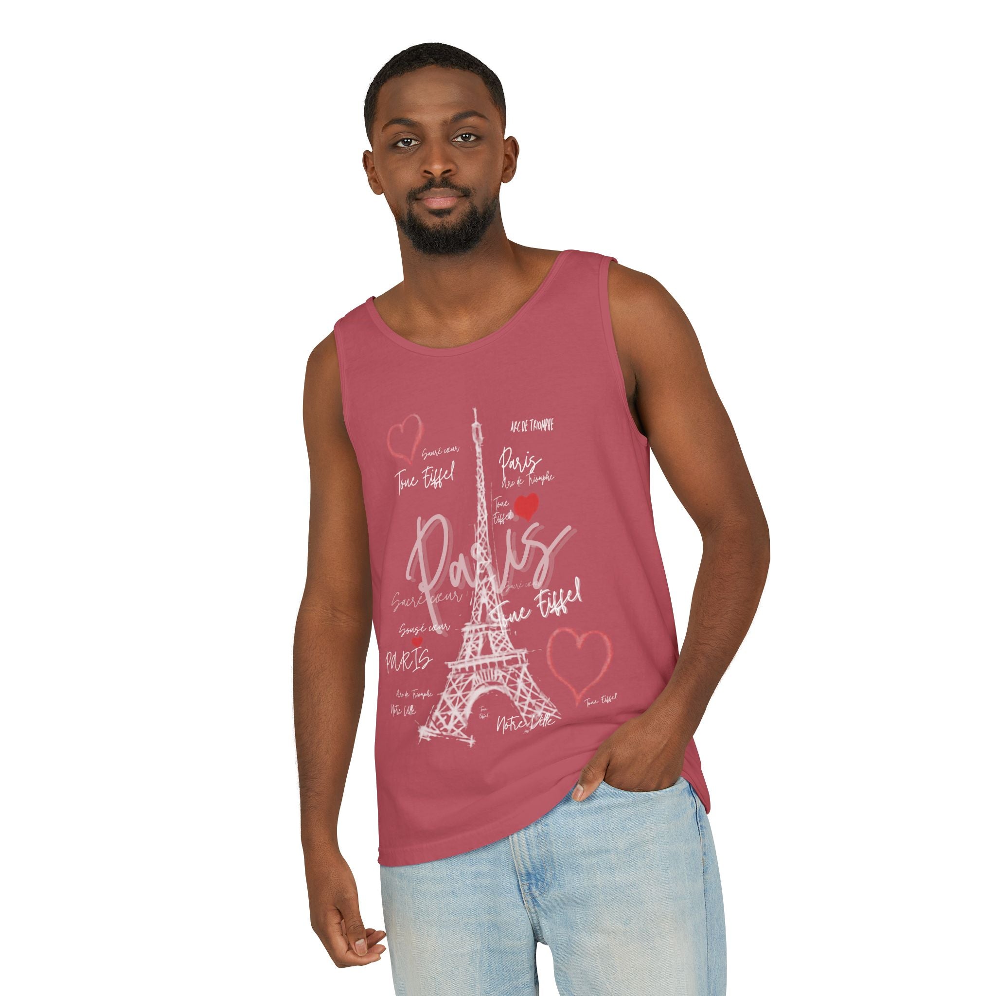 Paris Eiffel Tower Romantic Travel Tank Top