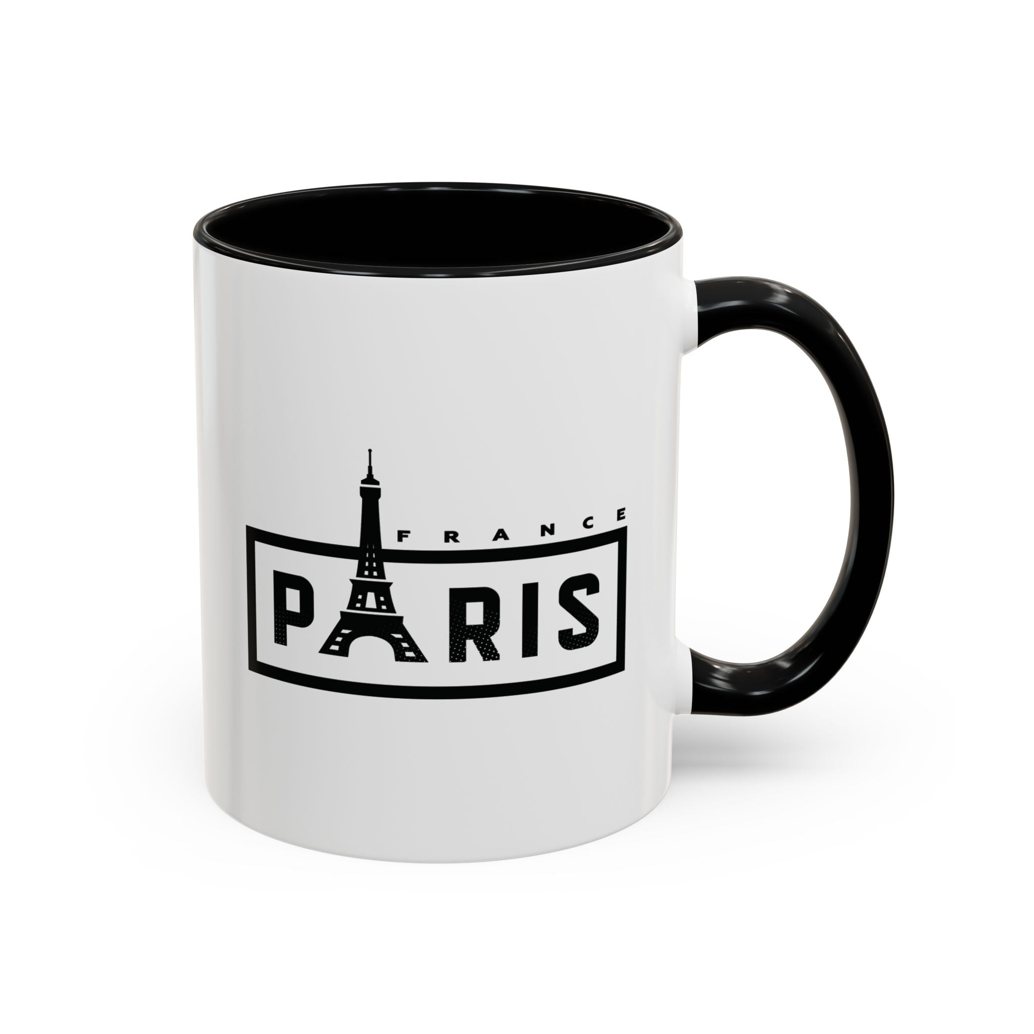 Paris Eiffel Tower Accent Coffee Mug – France Travel Souvenir (11/15oz)