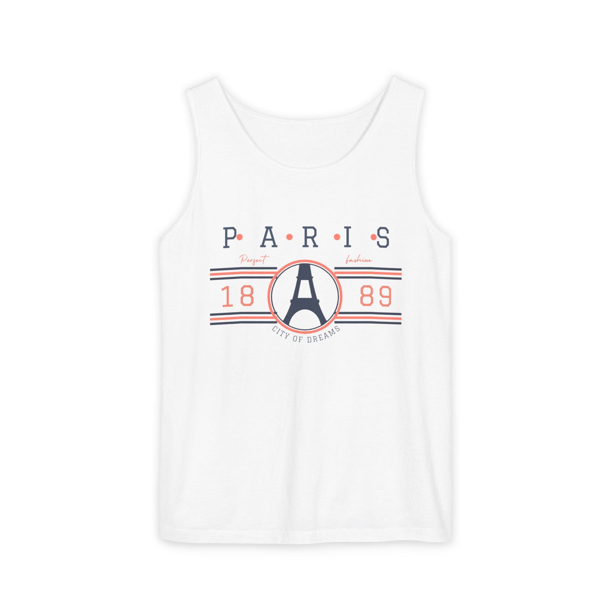 Paris 1889 Eiffel Tower Tank Top — Vintage French Travel Graphic Tank