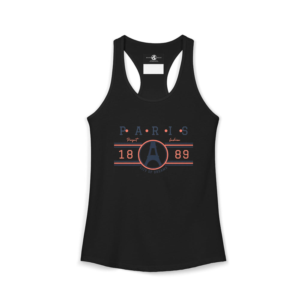 Paris 1889 Eiffel Tower Graphic Racerback Tank — Vintage History Tee