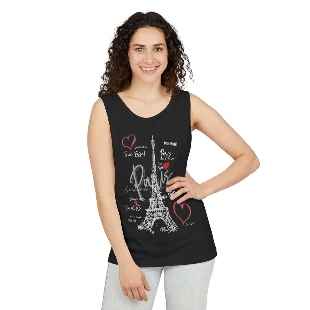 Paris Eiffel Tower Romantic Travel Tank Top
