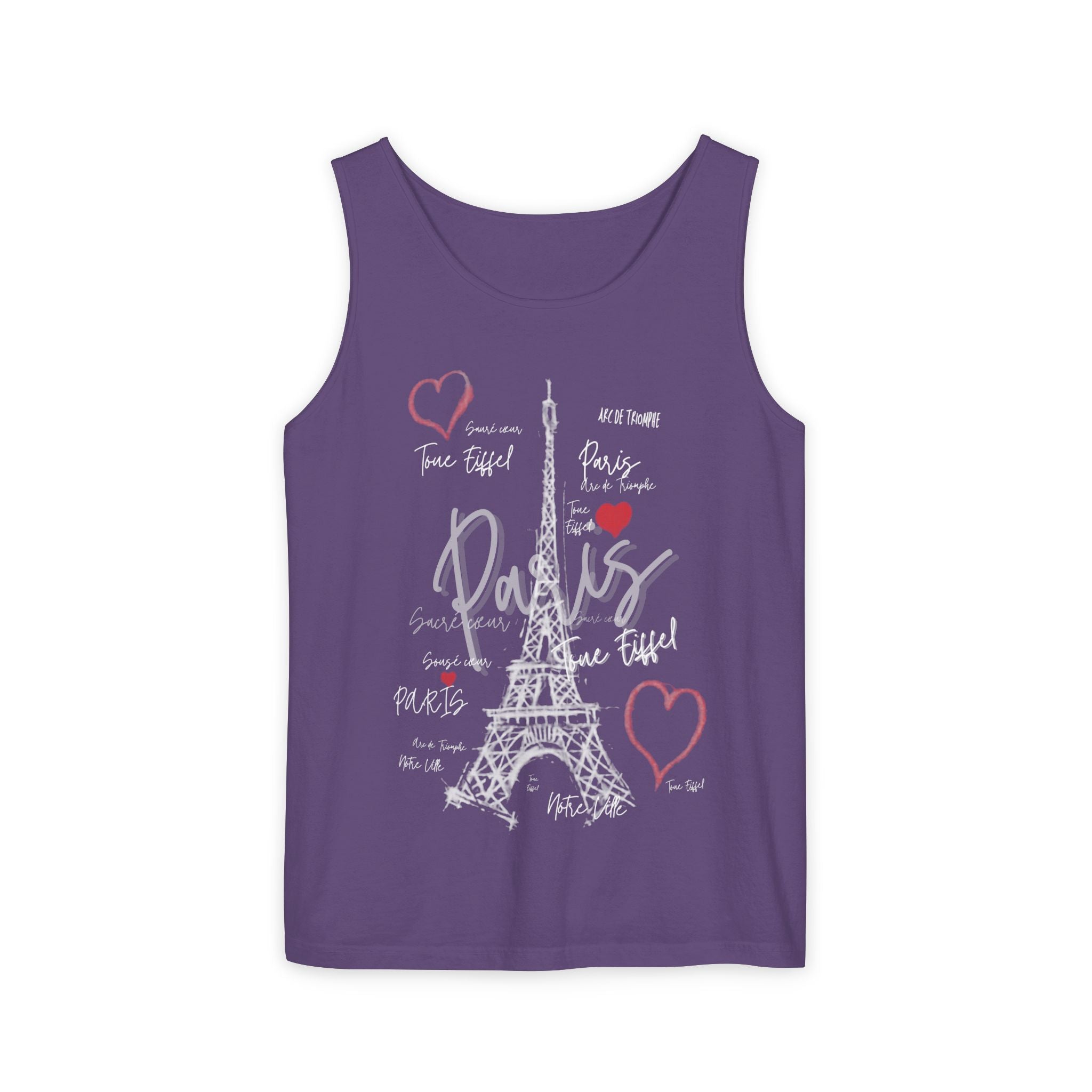 Paris Eiffel Tower Romantic Travel Tank Top