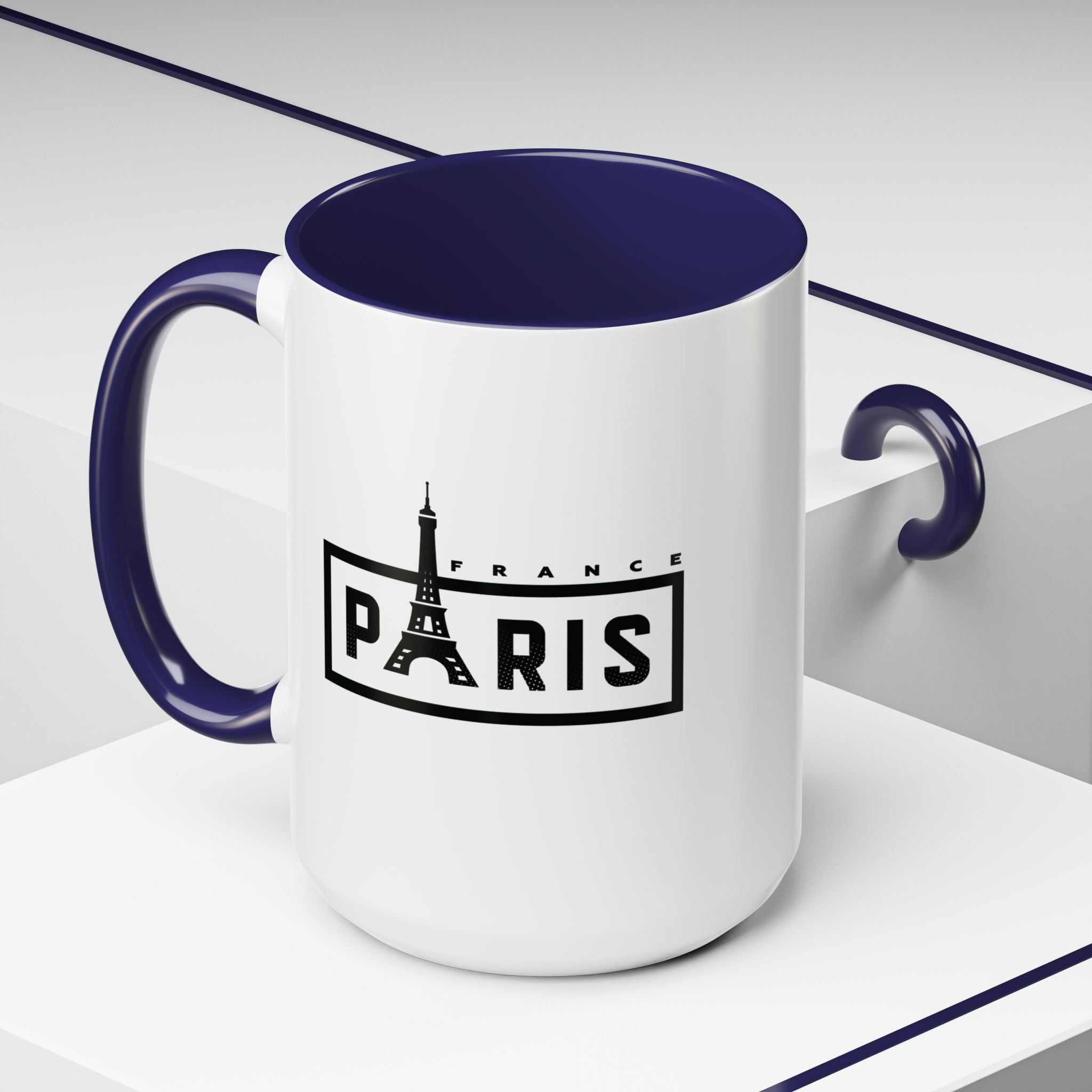 Paris Eiffel Tower Accent Coffee Mug – France Travel Souvenir (11/15oz)
