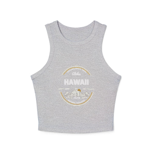 Hawaii Sunset Racer Tank Top — Vintage Island Graphic