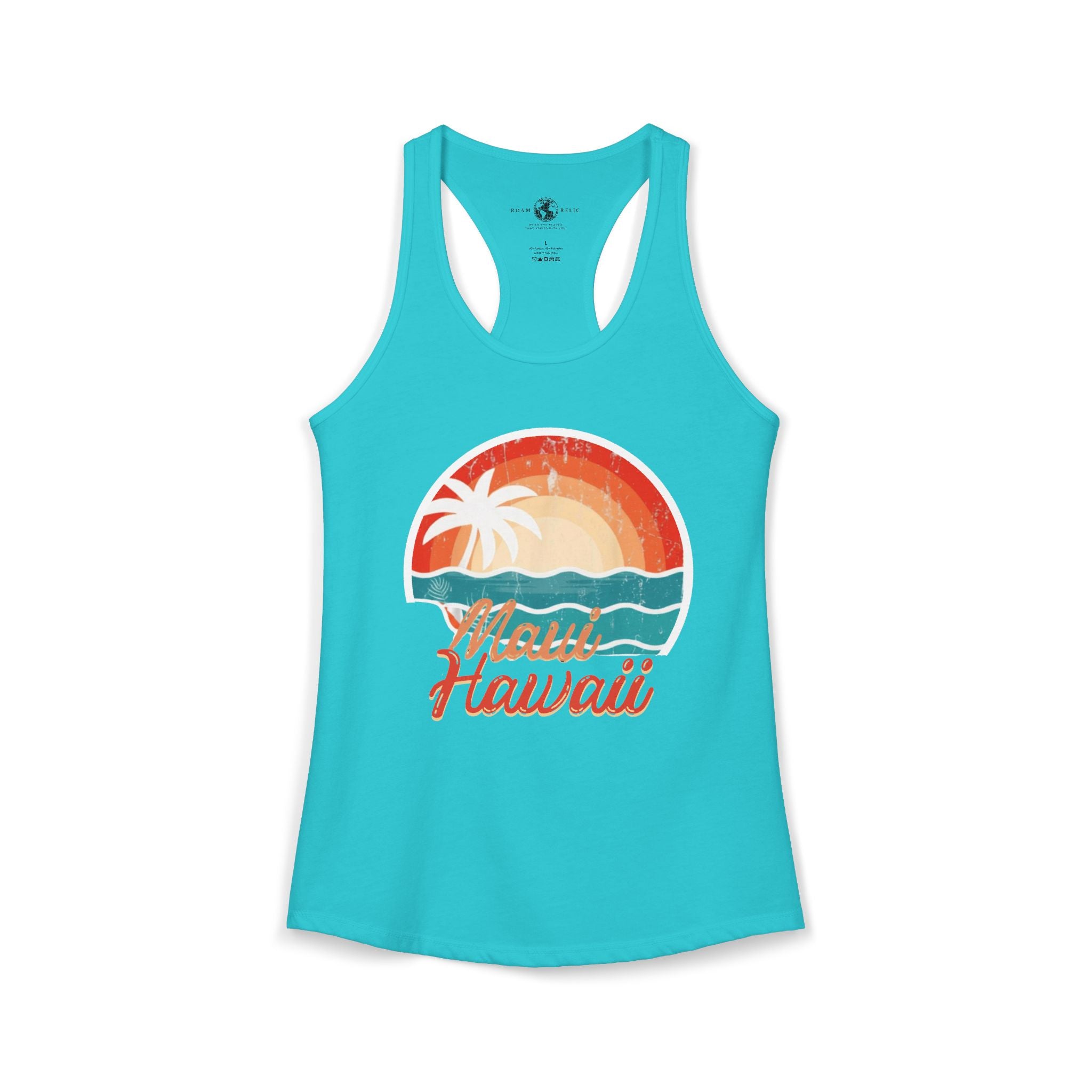 Maui Hawaii Women's Racerback Tank – Tropical Island Graphic