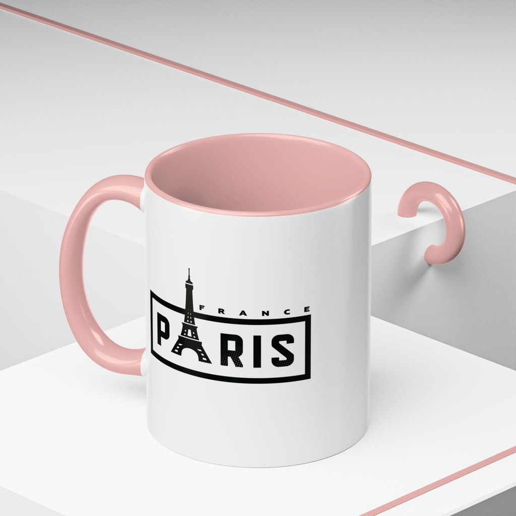 Paris Eiffel Tower Accent Coffee Mug – France Travel Souvenir (11/15oz)