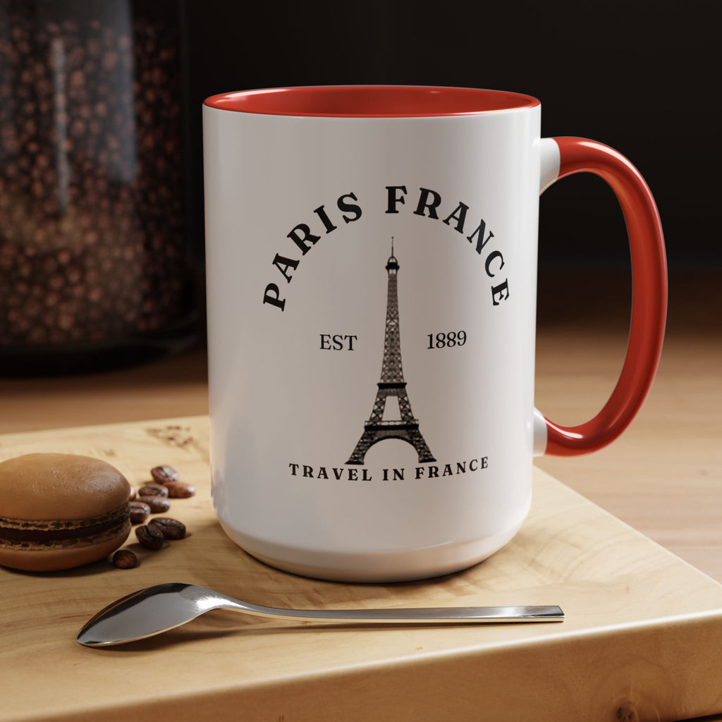 Paris France Eiffel Tower Coffee Mug – Travel Souvenir Accent Mug (11/15oz)