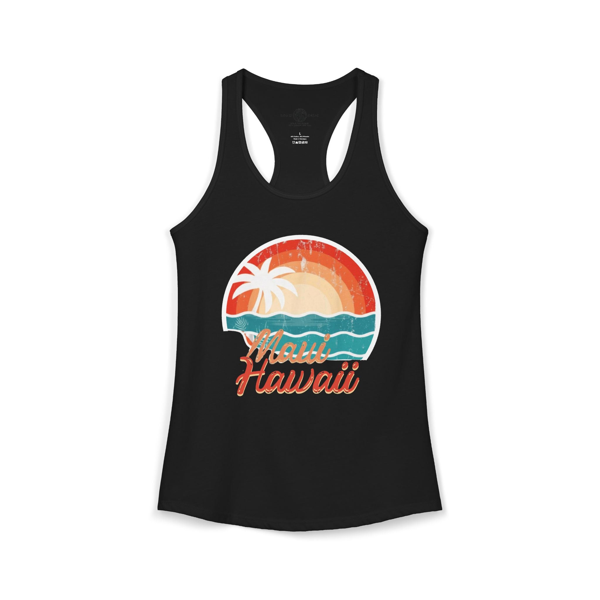Maui Hawaii Women's Racerback Tank – Tropical Island Graphic