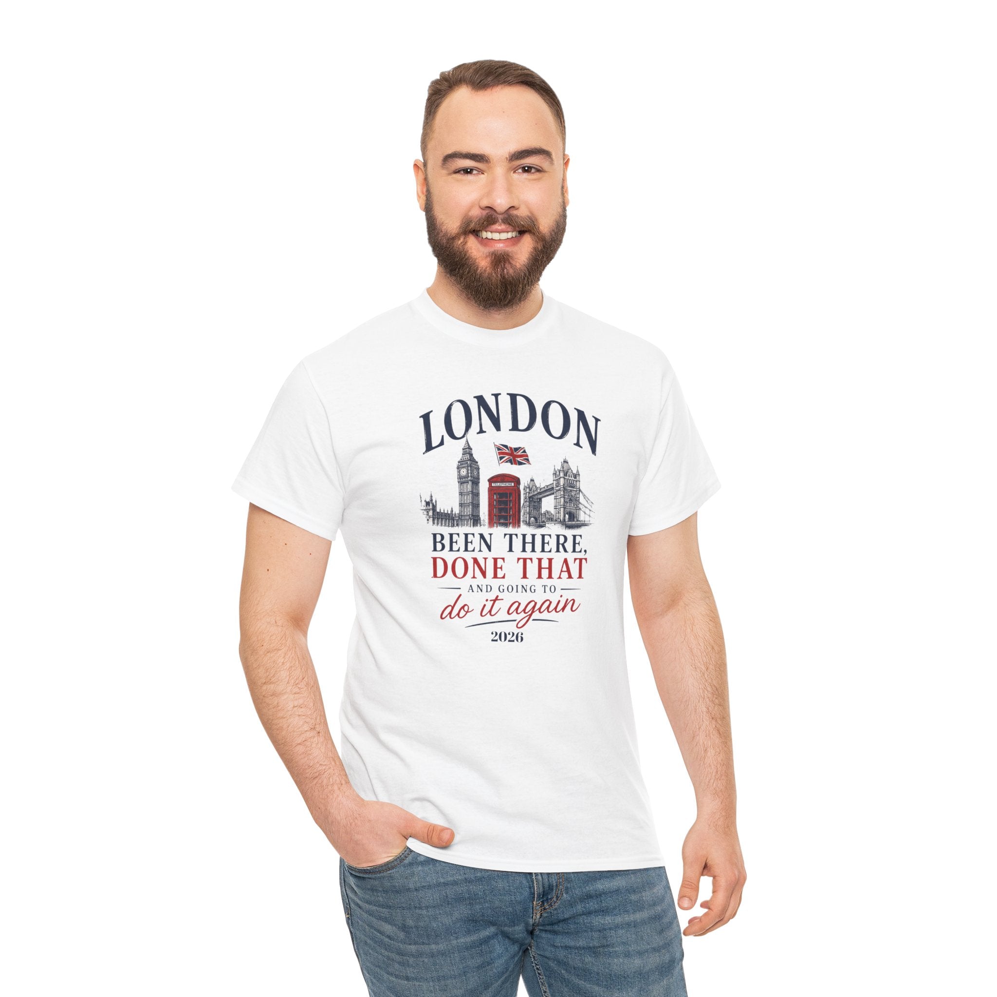 Funny London "Been There, Done That" Travel Souvenir Tee — Personalizion available