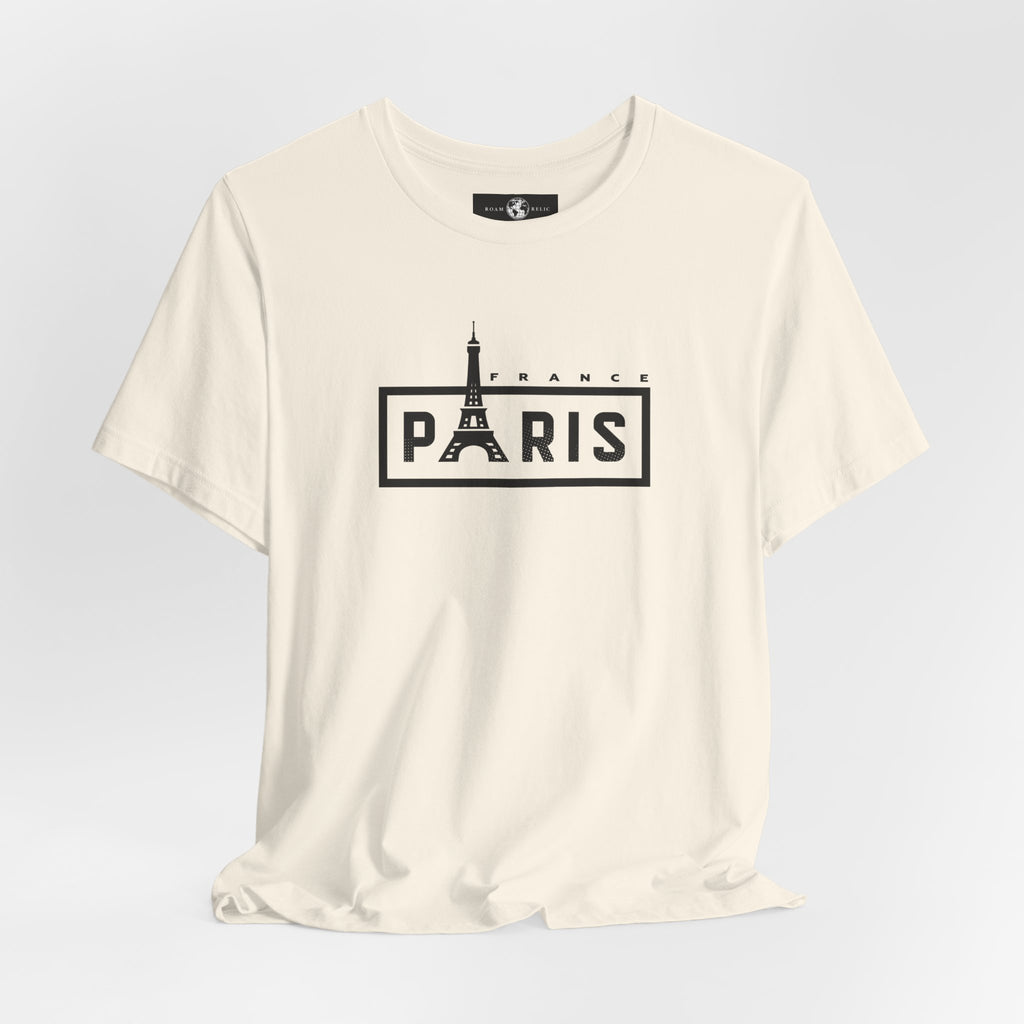 Paris Eiffel Tower Graphic Tee — Vintage Parisian Travel T‑Shirt