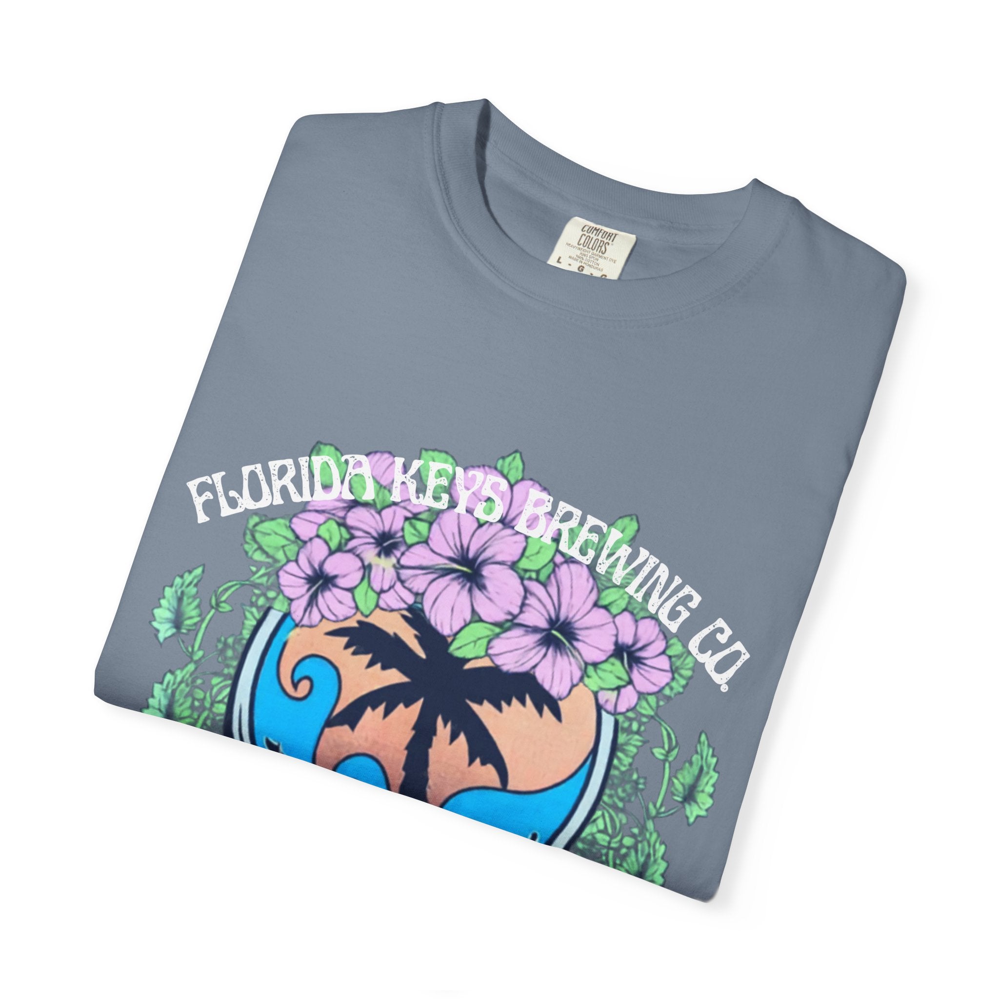 Island Vibes Skull T-Shirt — "Island Vibes & Good Times" Tropical Graphic Tee - Key West