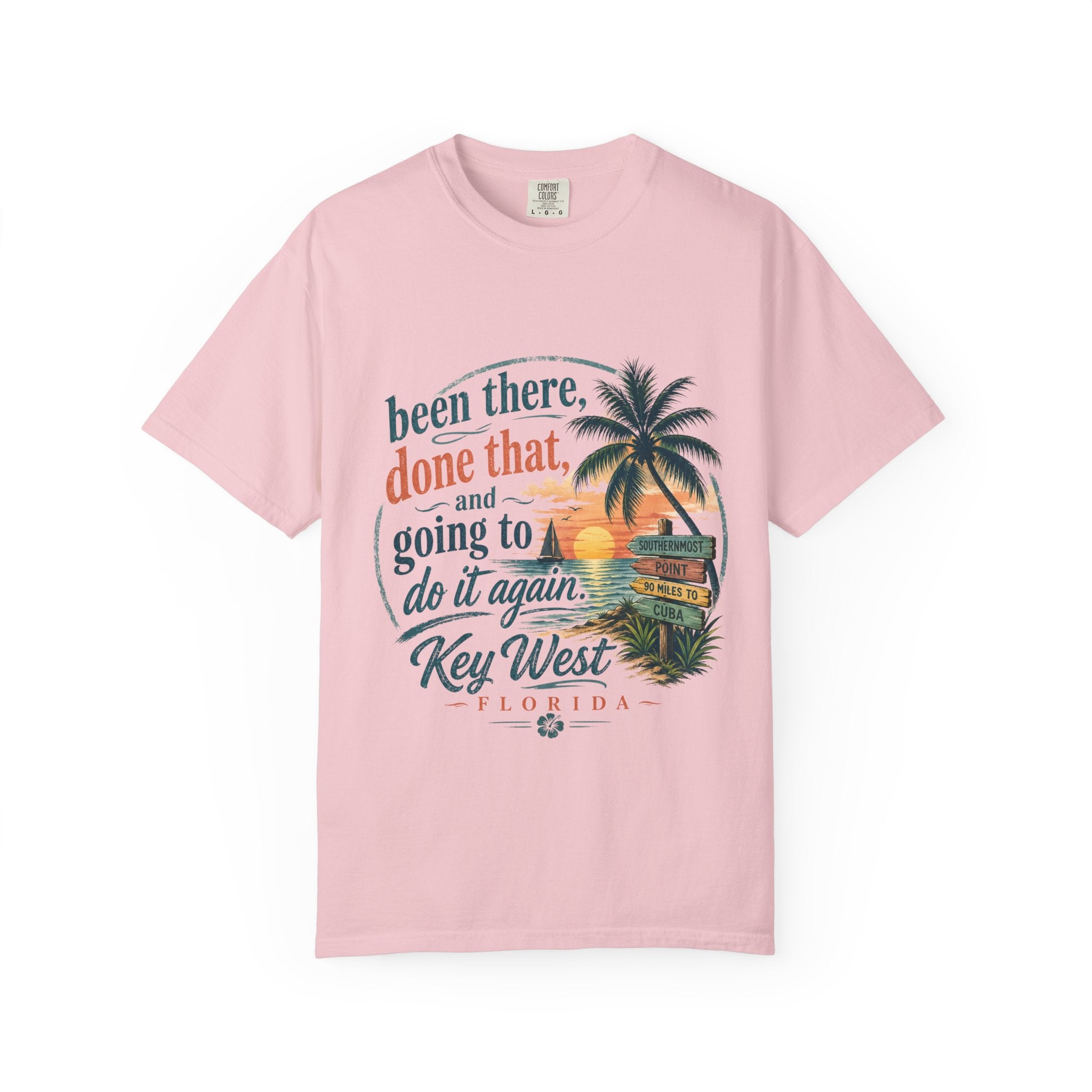 Key West Vintage Sunset T-Shirt – "Been there, done that, and going to do it again"