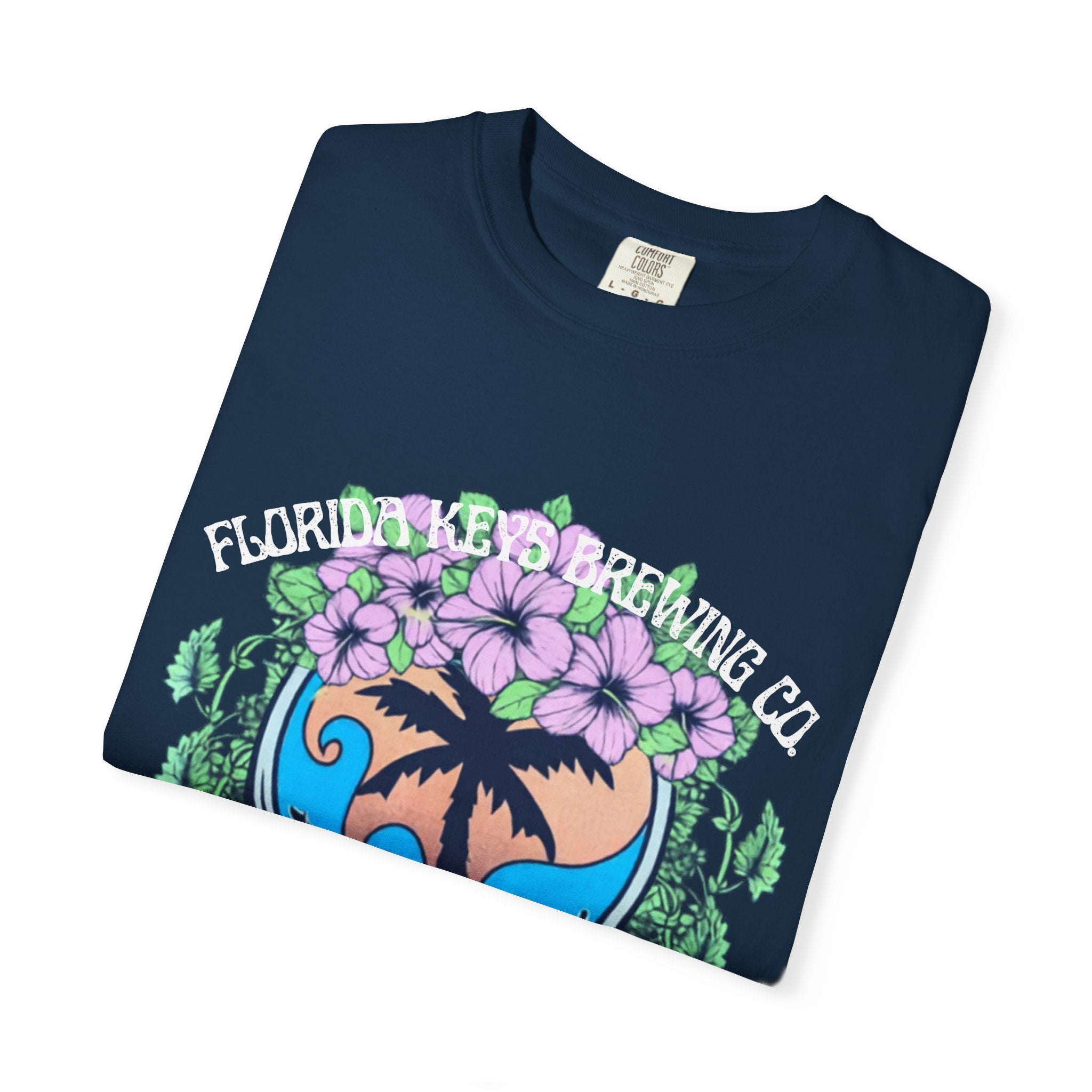 Island Vibes Skull T-Shirt — "Island Vibes & Good Times" Tropical Graphic Tee - Key West