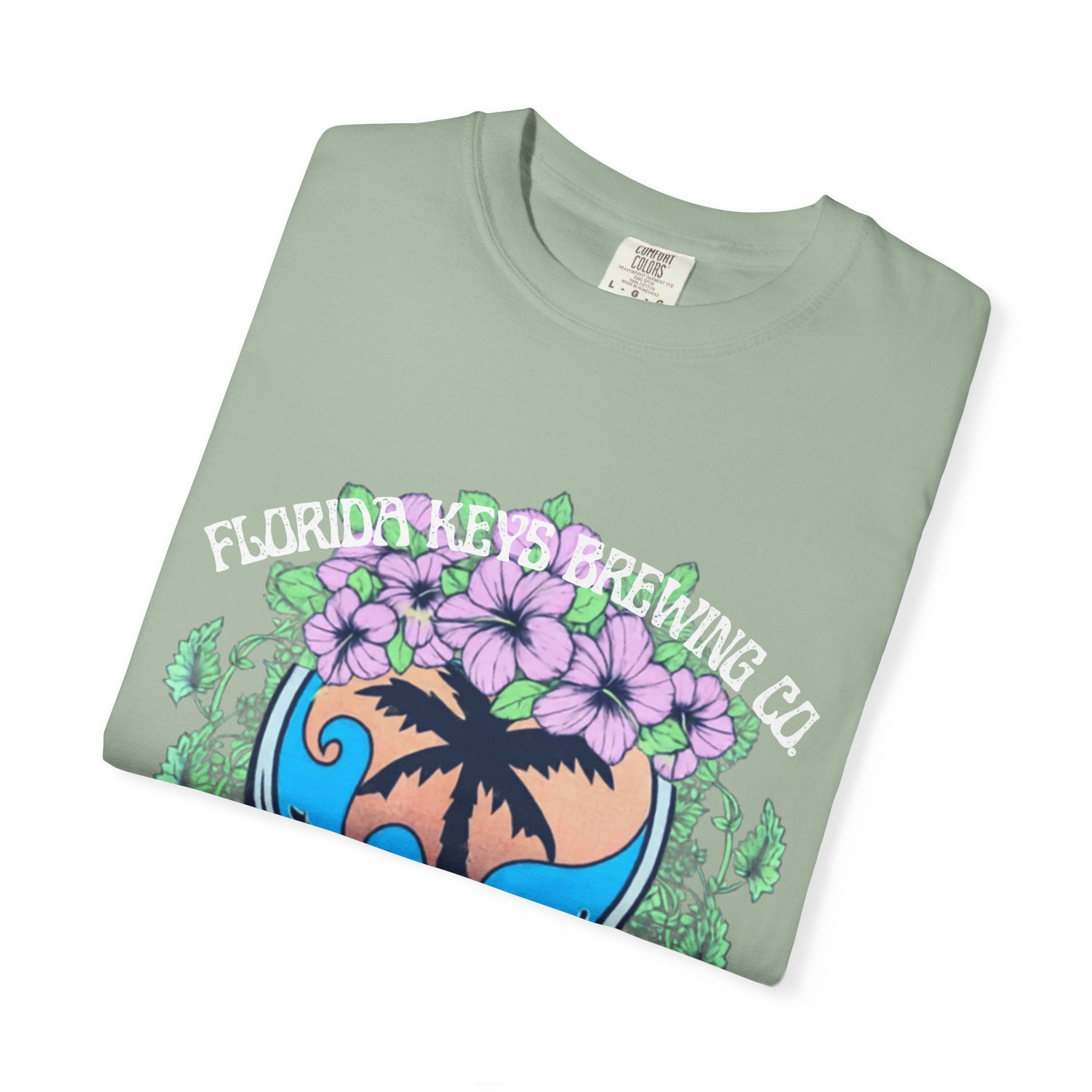 Island Vibes Skull T-Shirt — "Island Vibes & Good Times" Tropical Graphic Tee - Key West