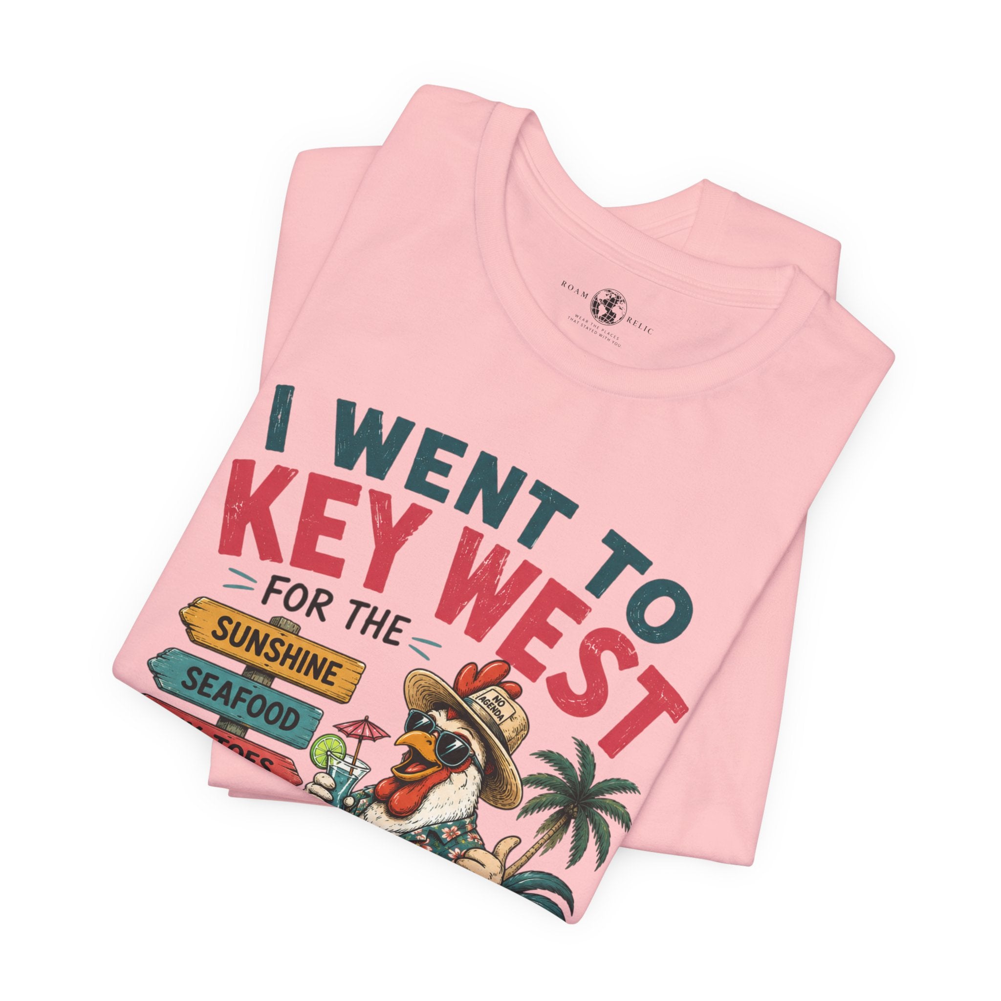 Key West Vacation T‑Shirt — “I Went to Key West for the Sunshine, Seafood, Six Toes & Questionable Decisions” - No Ragrets