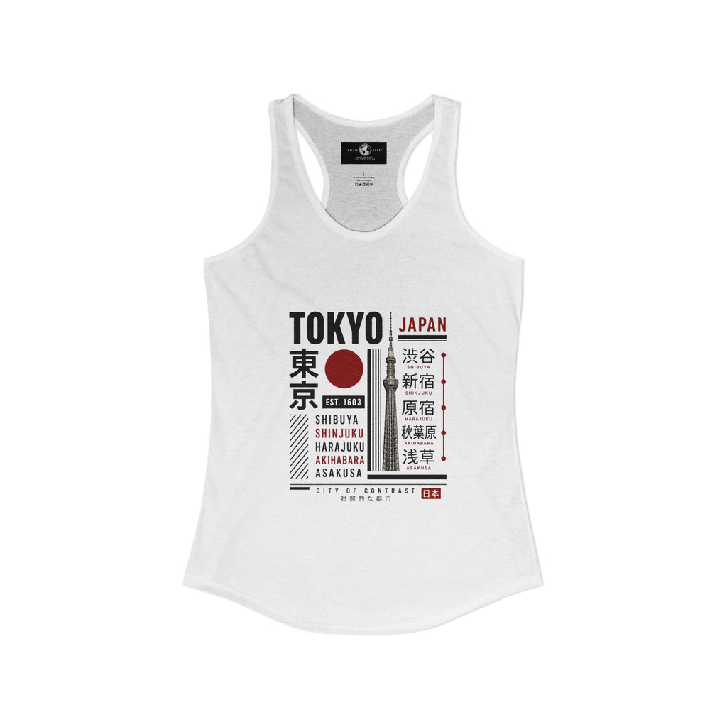 Tokyo Japan Women's Racerback Tank Top — Tokyo Graphic Tank