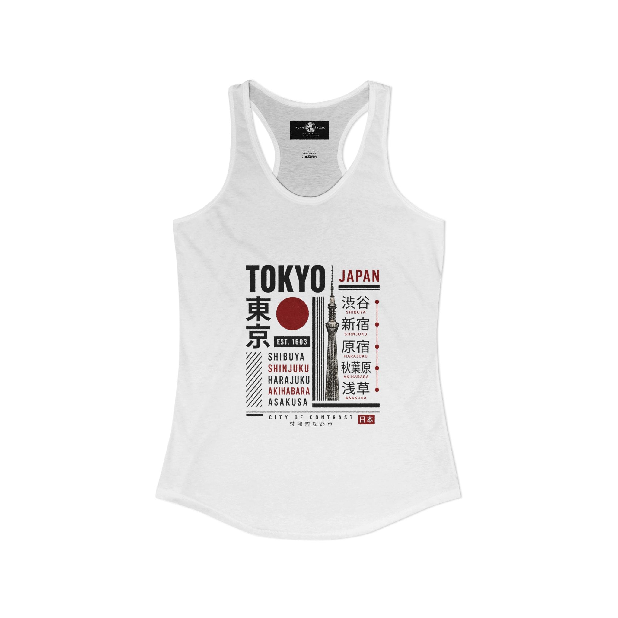 Tokyo Japan Women's Racerback Tank Top — Tokyo Graphic Tank