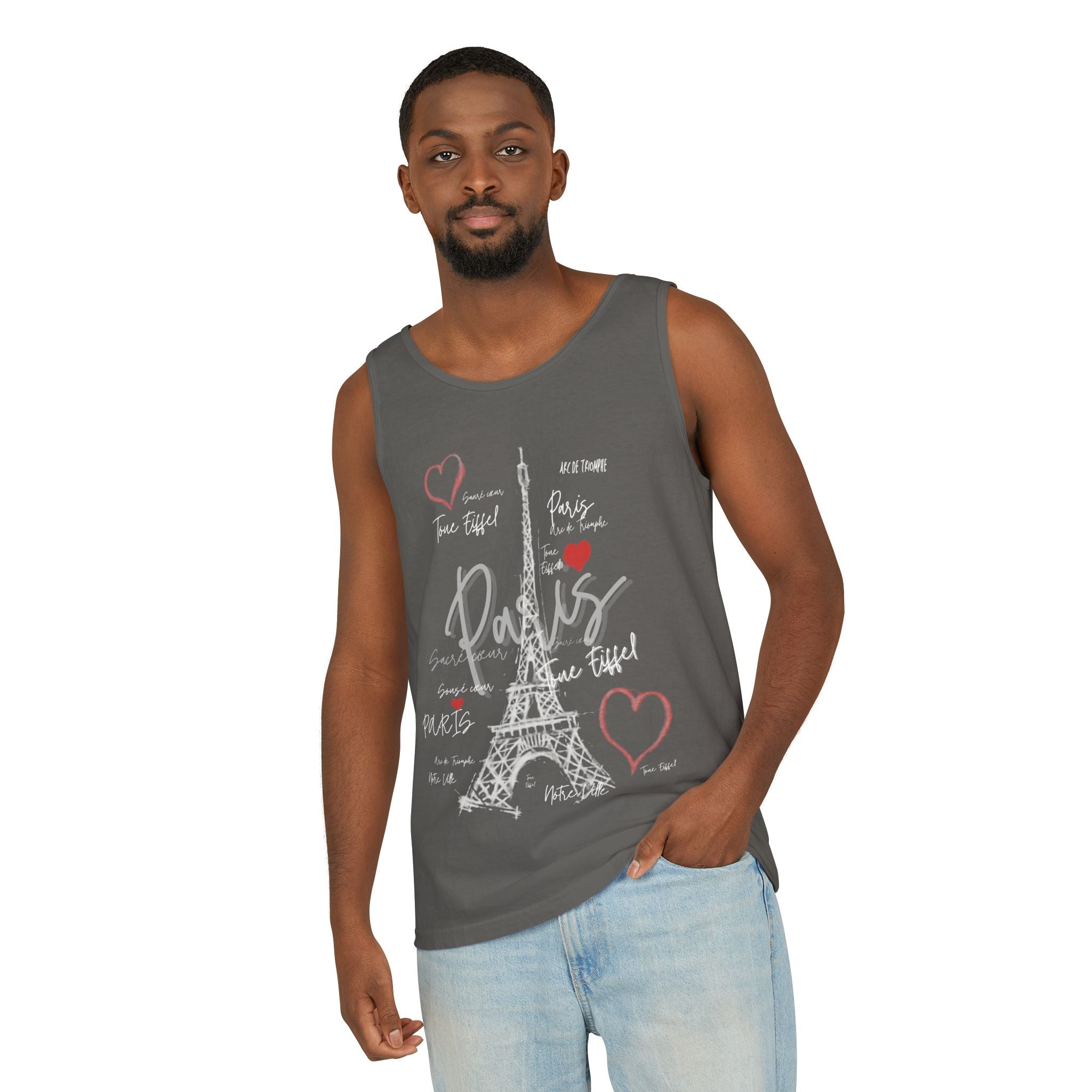 Paris Eiffel Tower Romantic Travel Tank Top