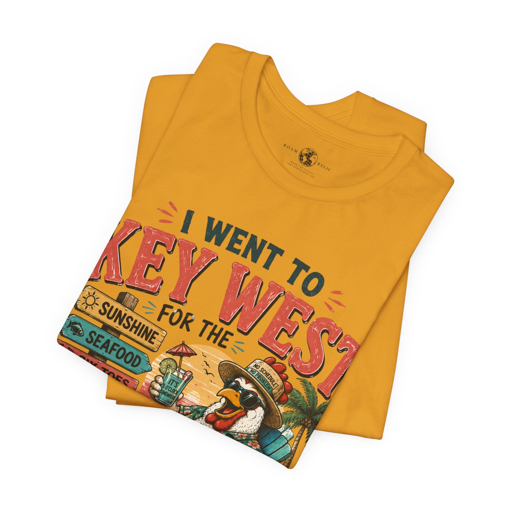Key West Vacation T‑Shirt — "I Went to Key West for the Sunshine, Seafood, Six Toes & Questionable Decisions Were Made"