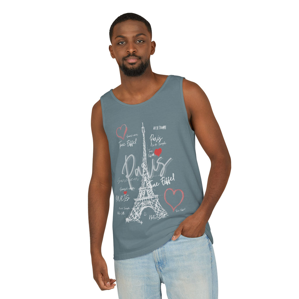 Paris Eiffel Tower Romantic Travel Tank Top