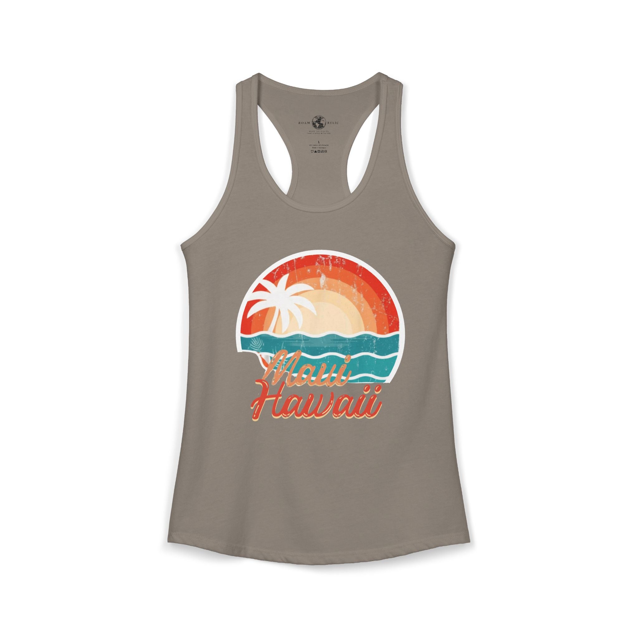 Maui Hawaii Women's Racerback Tank – Tropical Island Graphic