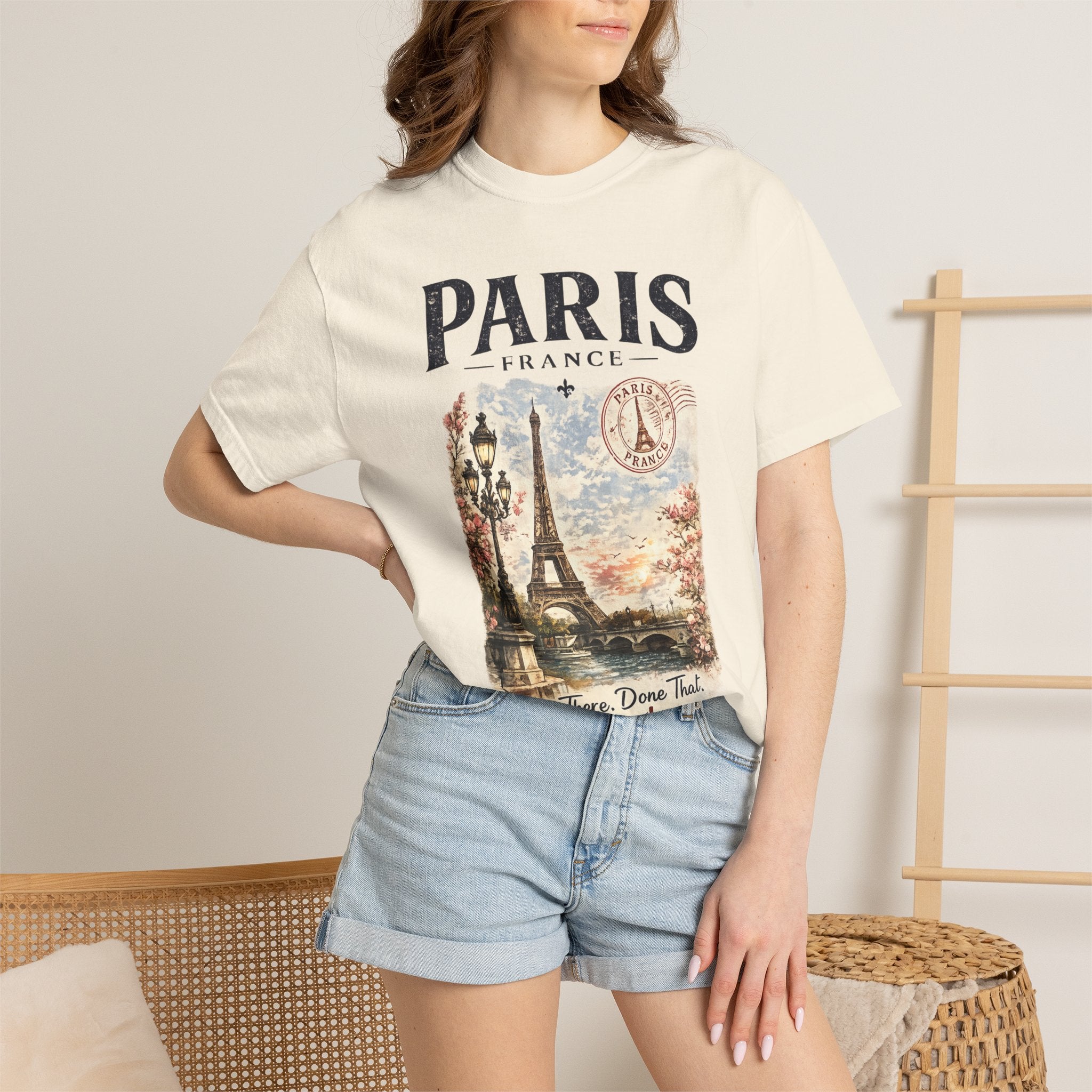 Paris Vintage Eiffel T-Shirt — 'Been There. Done That. Doing It Again.'