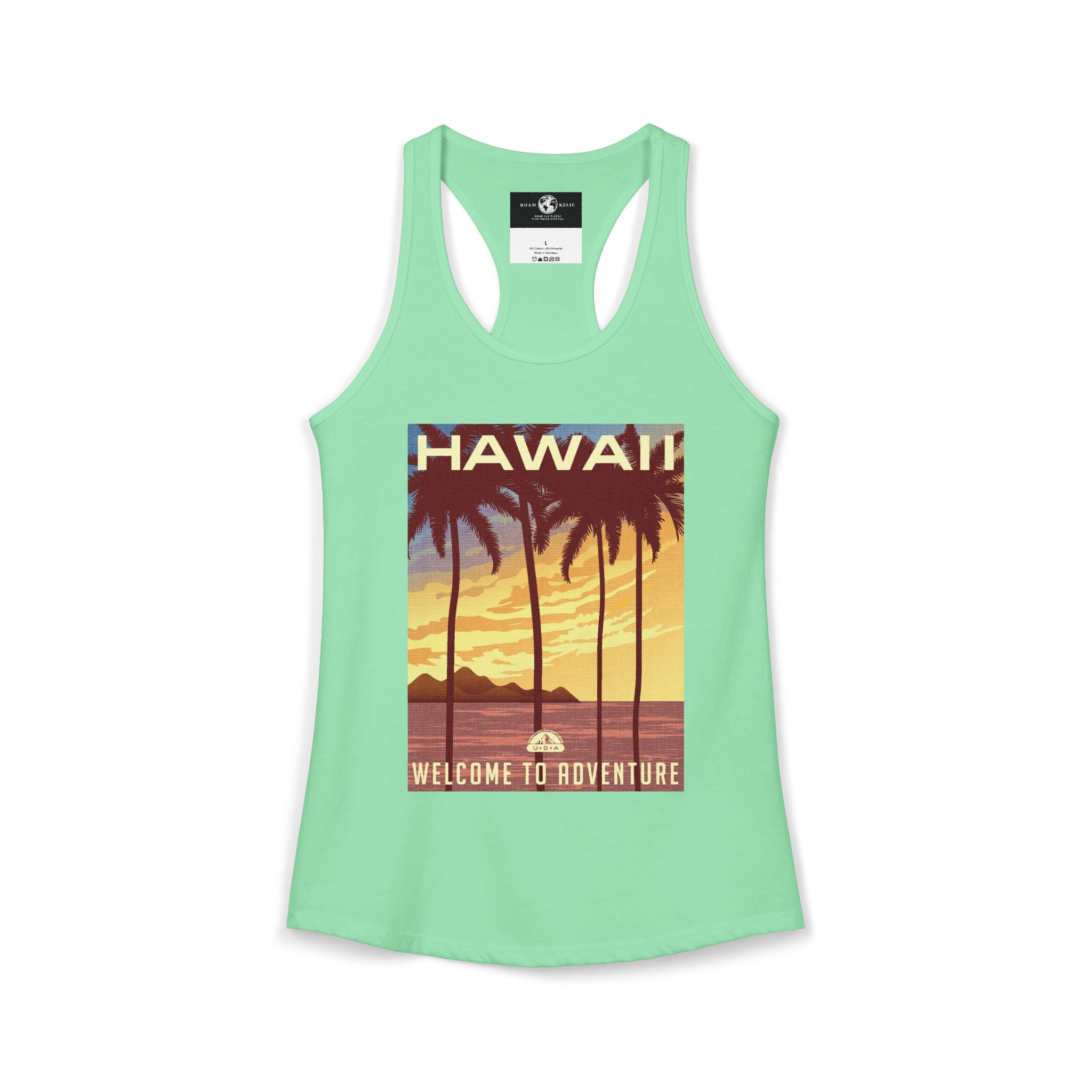 Hawaii Adventure Women's Racerback Tank Top