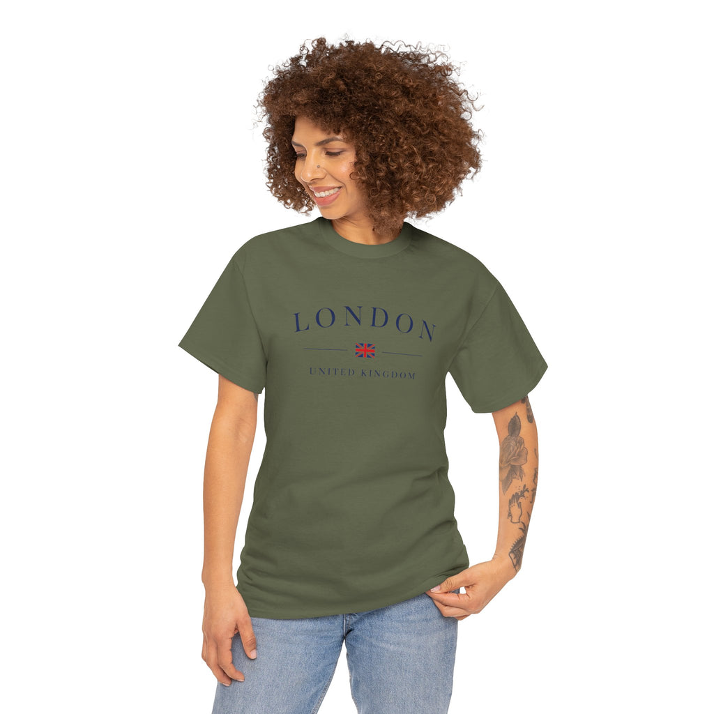 London Tee — Classic UK Flag Graphic Cotton T-Shirt