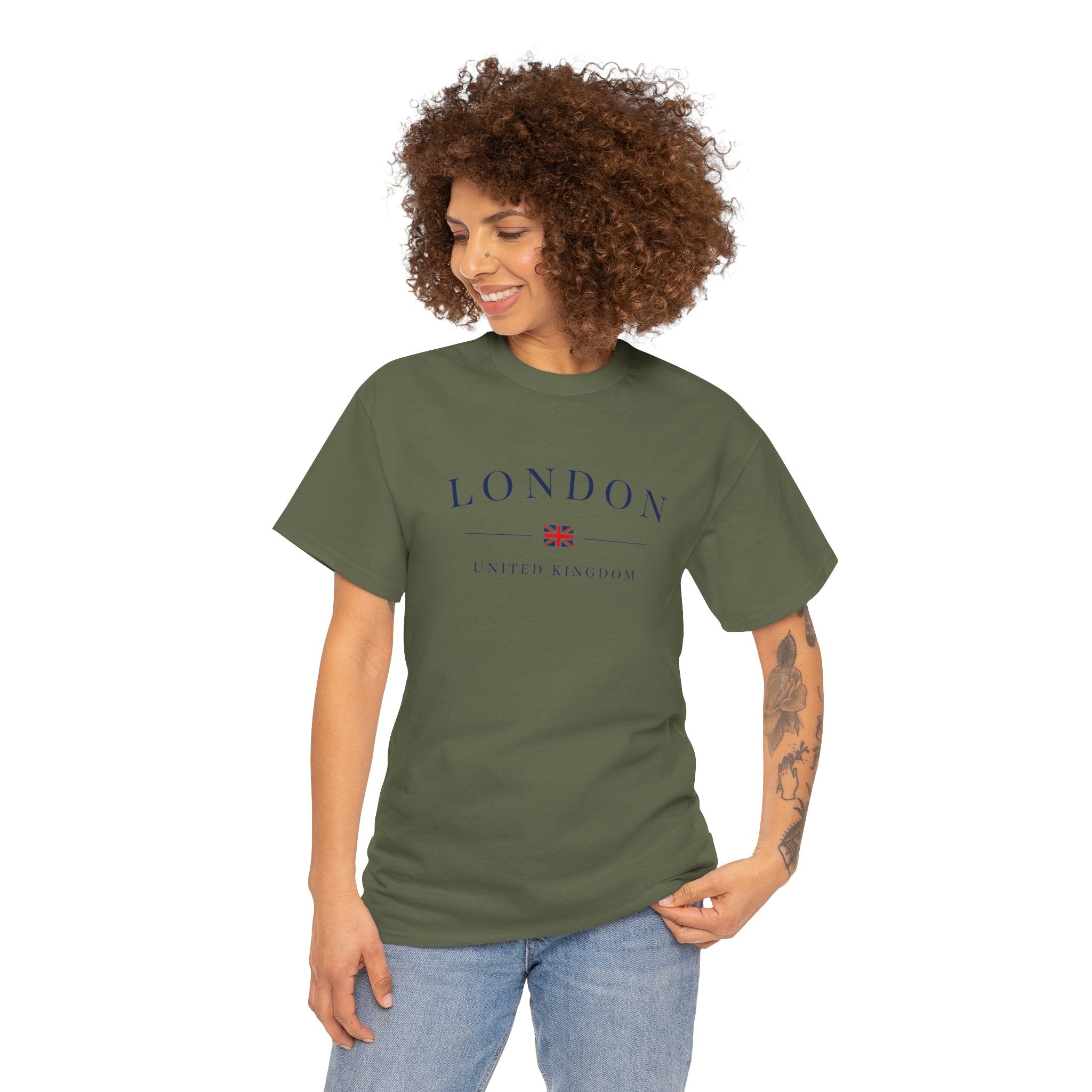 London Tee — Classic UK Flag Graphic Cotton T-Shirt