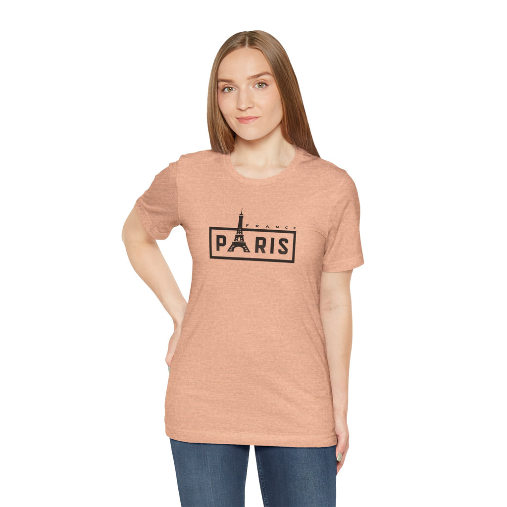 Paris Eiffel Tower Graphic Tee — Vintage Parisian Travel T‑Shirt