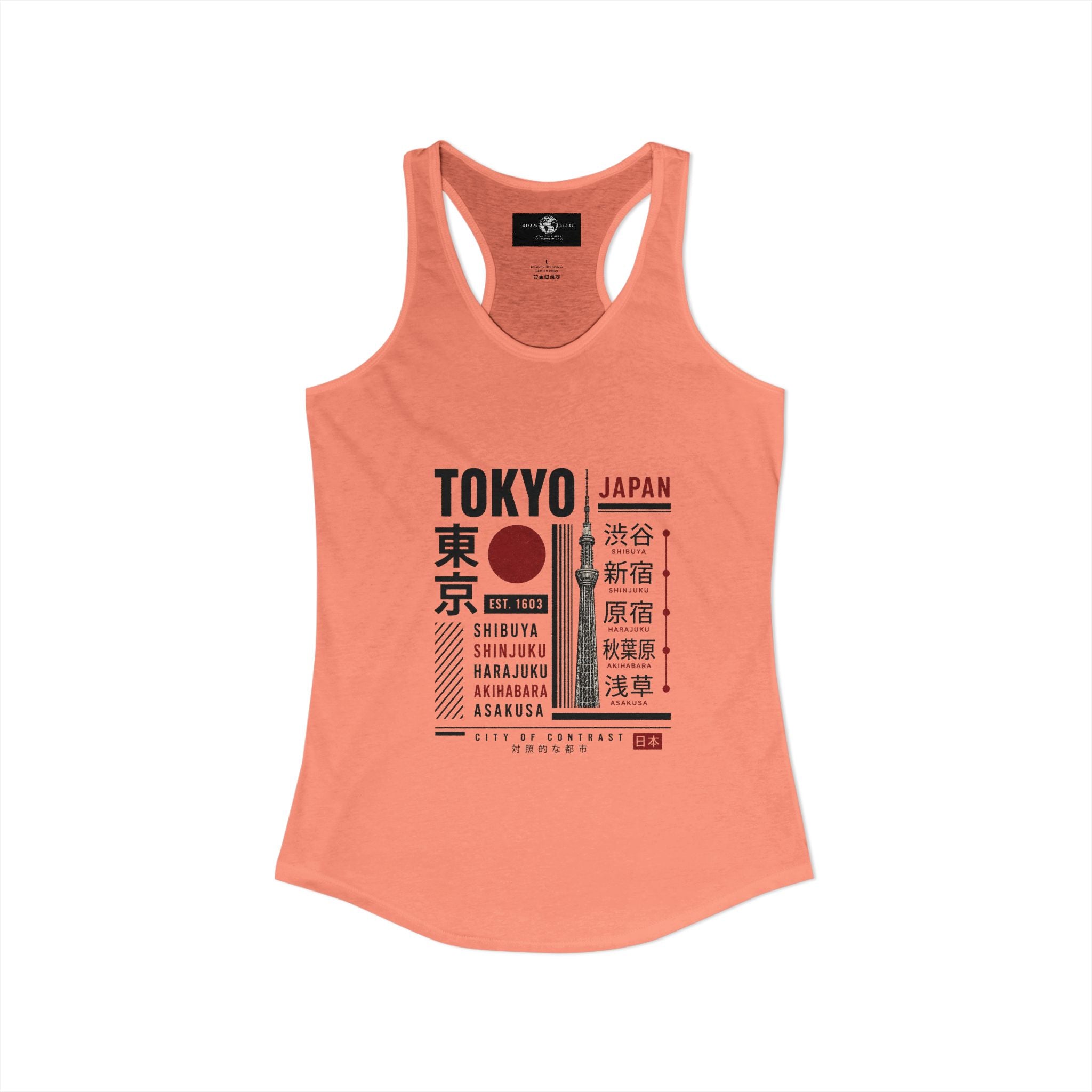 Tokyo Japan Women's Racerback Tank Top — Tokyo Graphic Tank