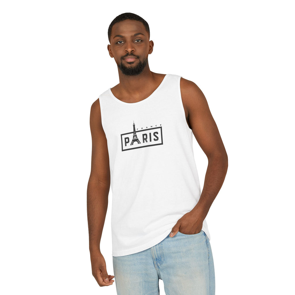 Paris Eiffel Tower Vintage Travel Tank Top — Retro French Graphic Tank