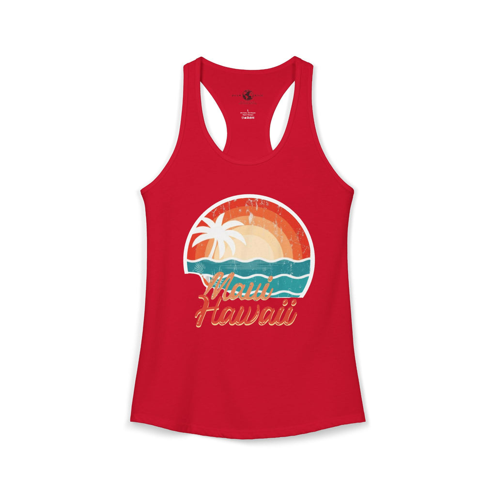 Maui Hawaii Women's Racerback Tank – Tropical Island Graphic