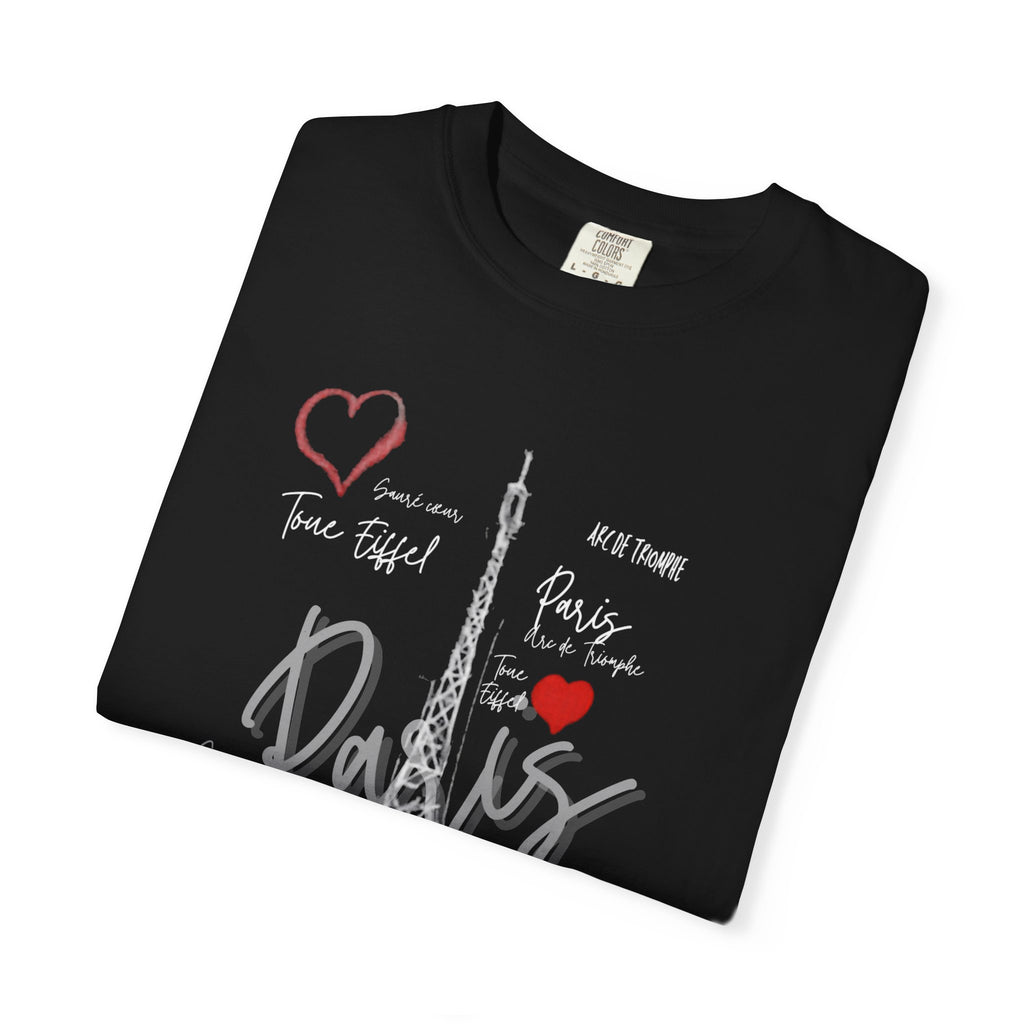 Paris Eiffel Tower T-Shirt — Romantic Heart Travel Tee