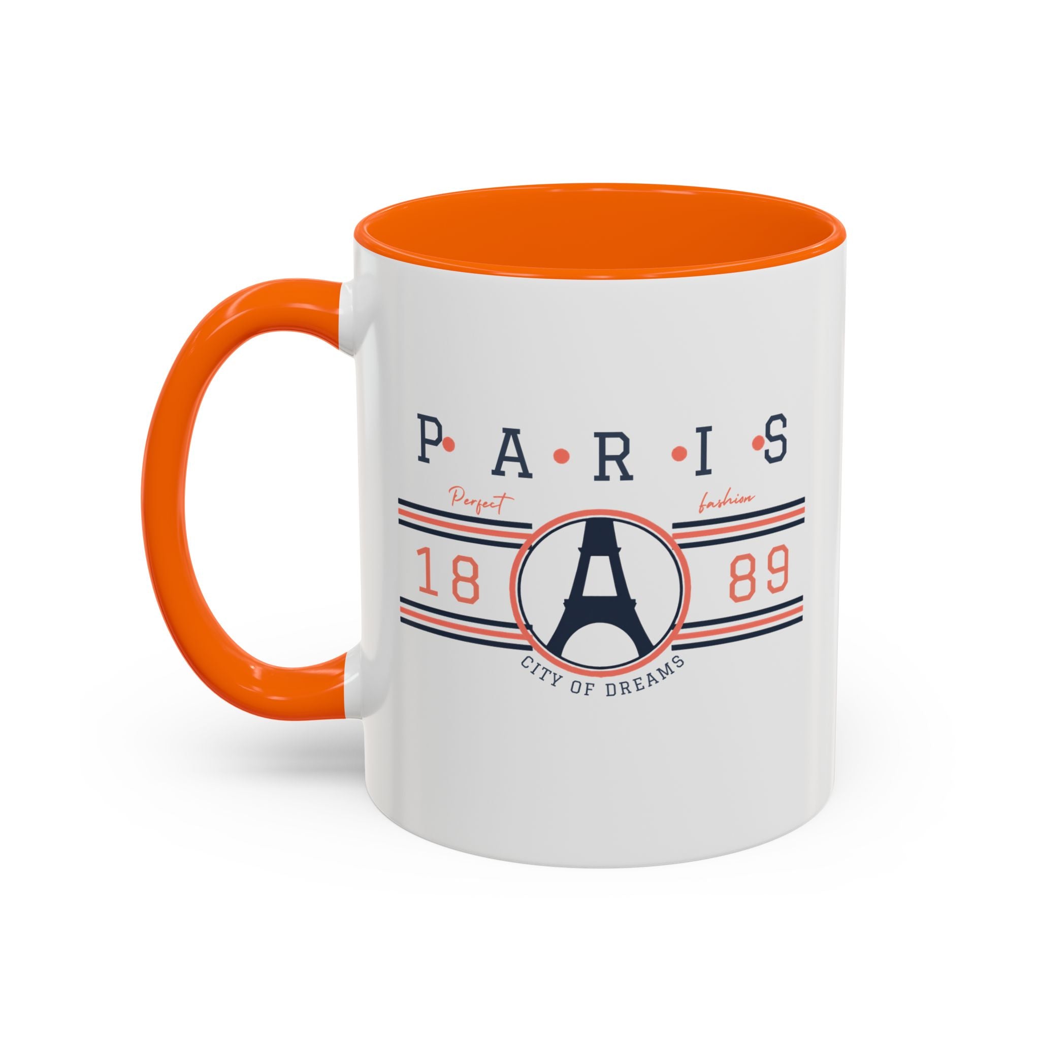 Paris Eiffel Tower Accent Coffee Mug - City of Dreams 1889 Travel Souvenir
