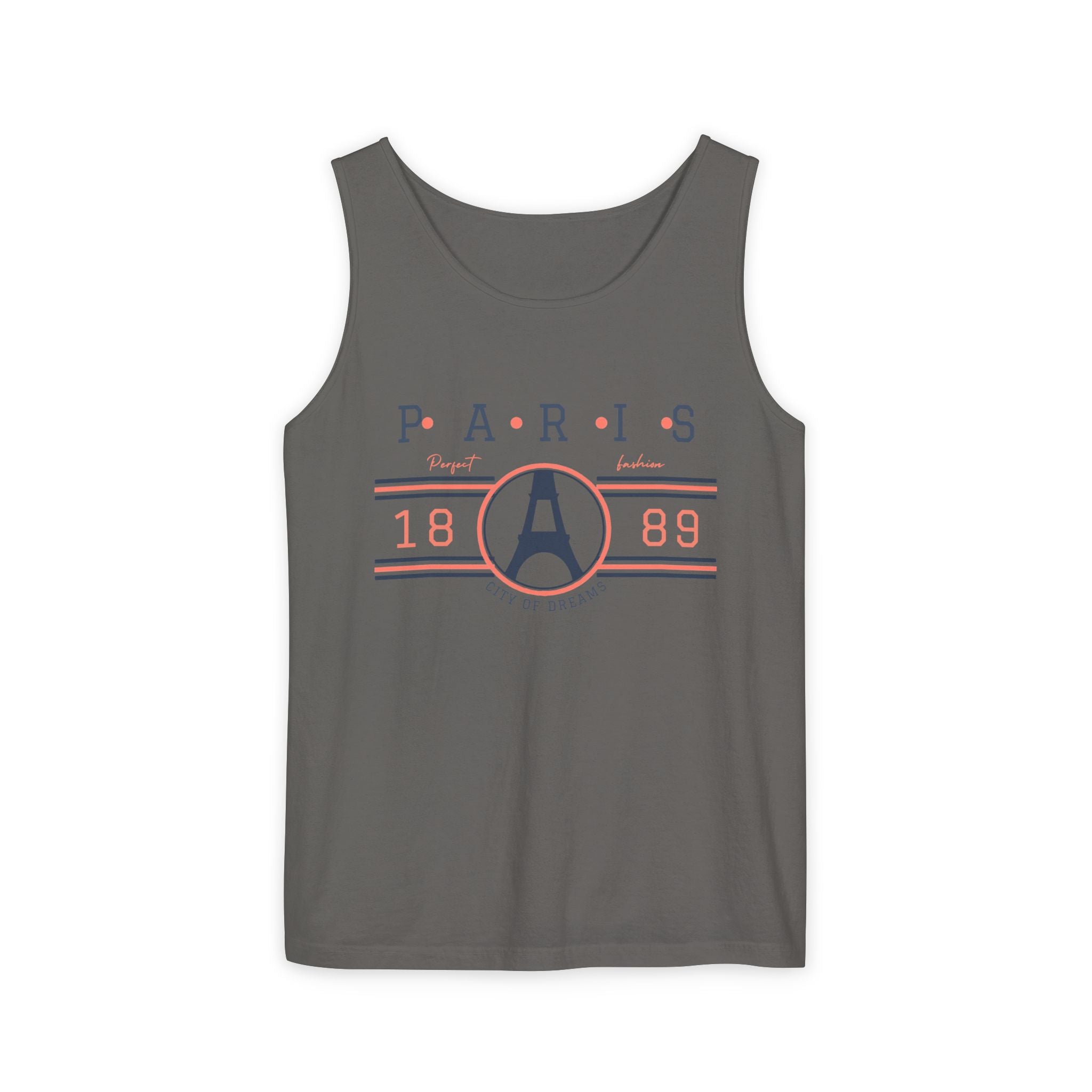 Paris 1889 Eiffel Tower Tank Top — Vintage French Travel Graphic Tank