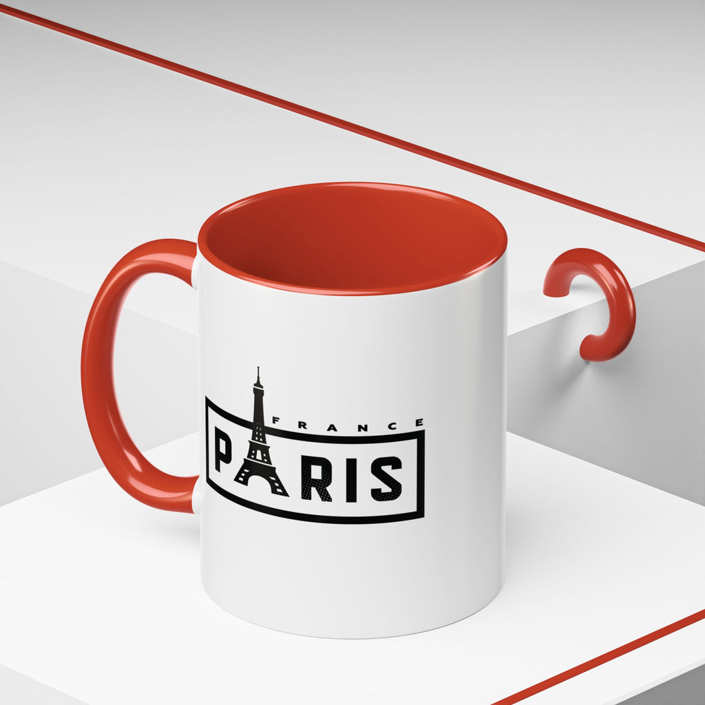 Paris Eiffel Tower Accent Coffee Mug – France Travel Souvenir (11/15oz)