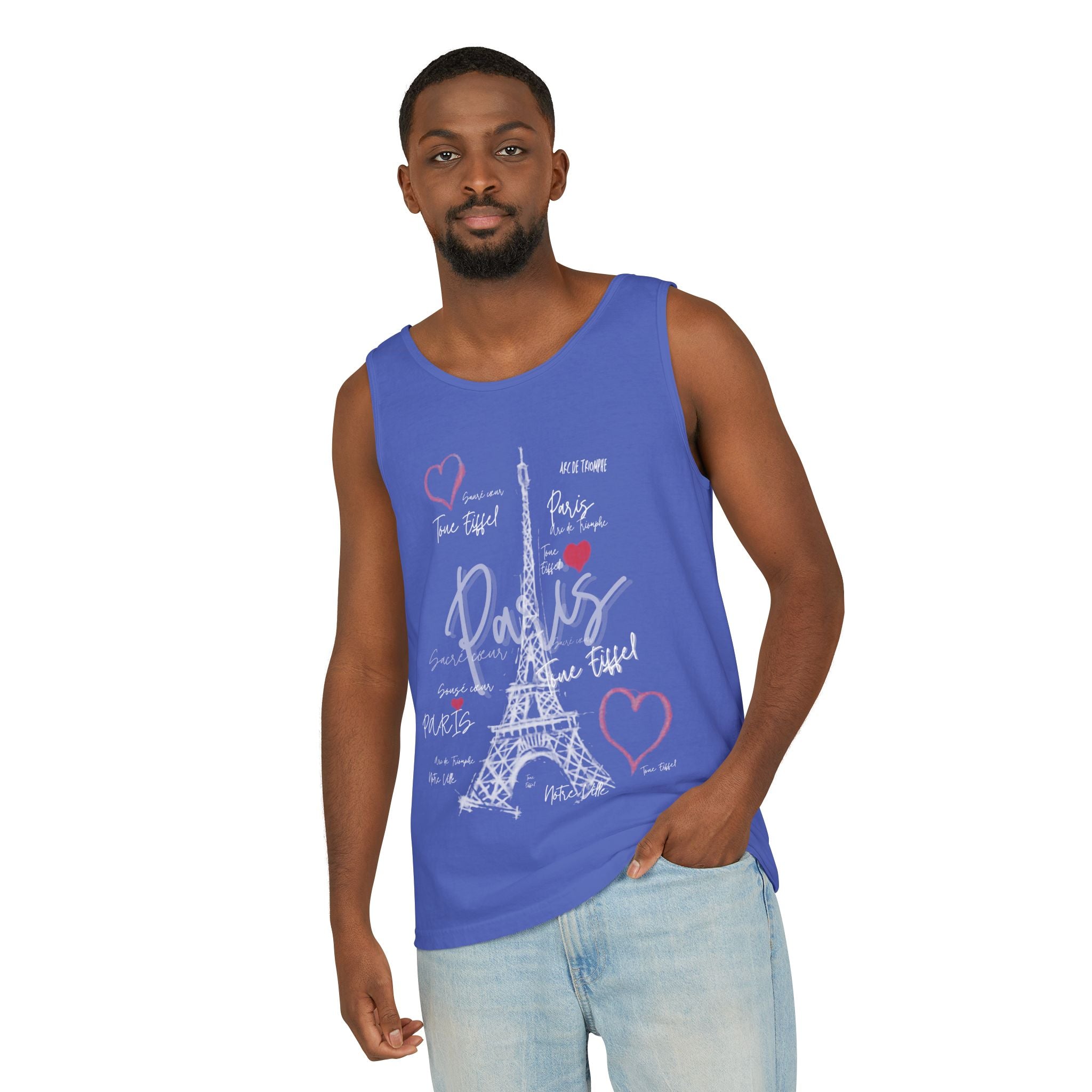 Paris Eiffel Tower Romantic Travel Tank Top