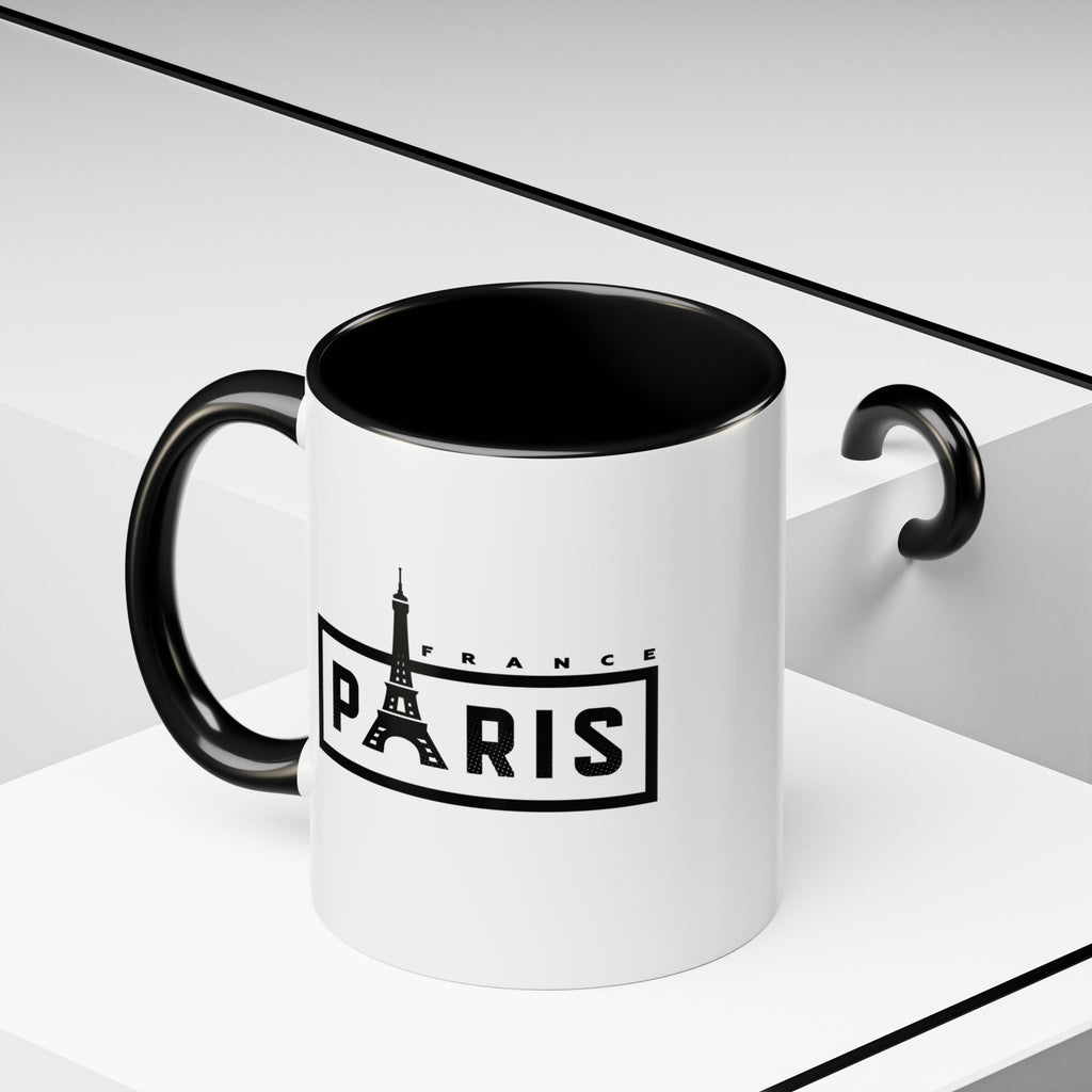 Paris Eiffel Tower Accent Coffee Mug – France Travel Souvenir (11/15oz)