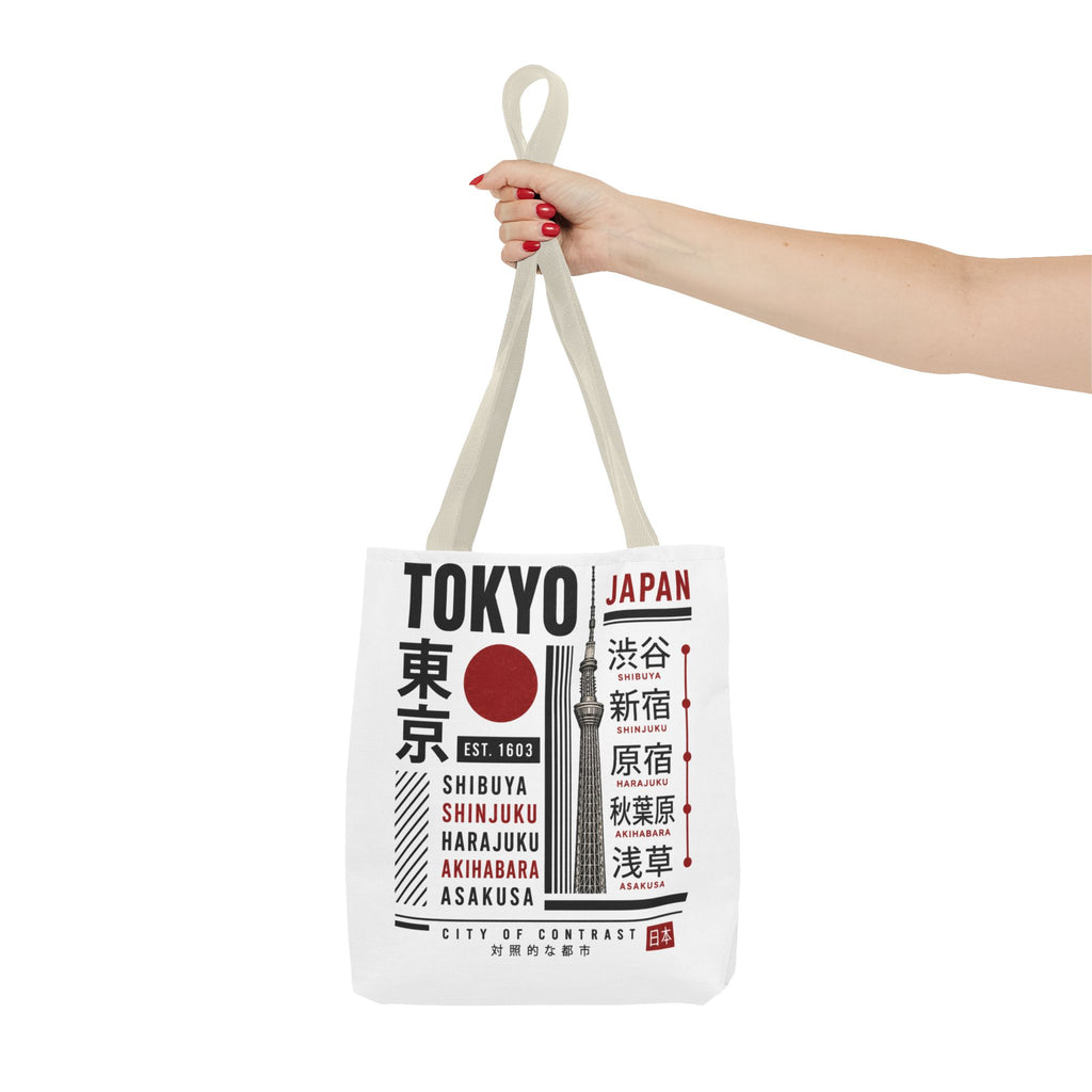 Tokyo Japan Graphic Tote Bag — Shibuya Shinjuku Harajuku Akihabara Asakusa Design