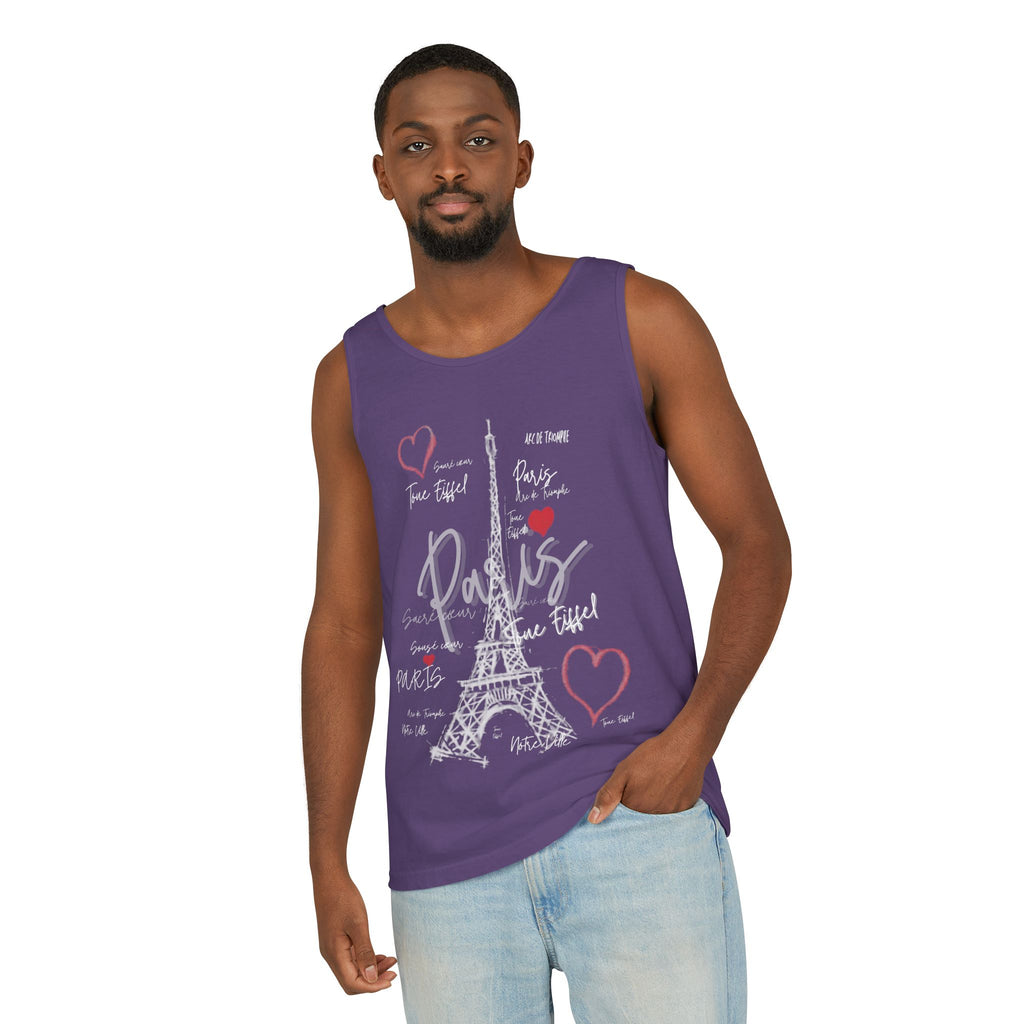 Paris Eiffel Tower Romantic Travel Tank Top