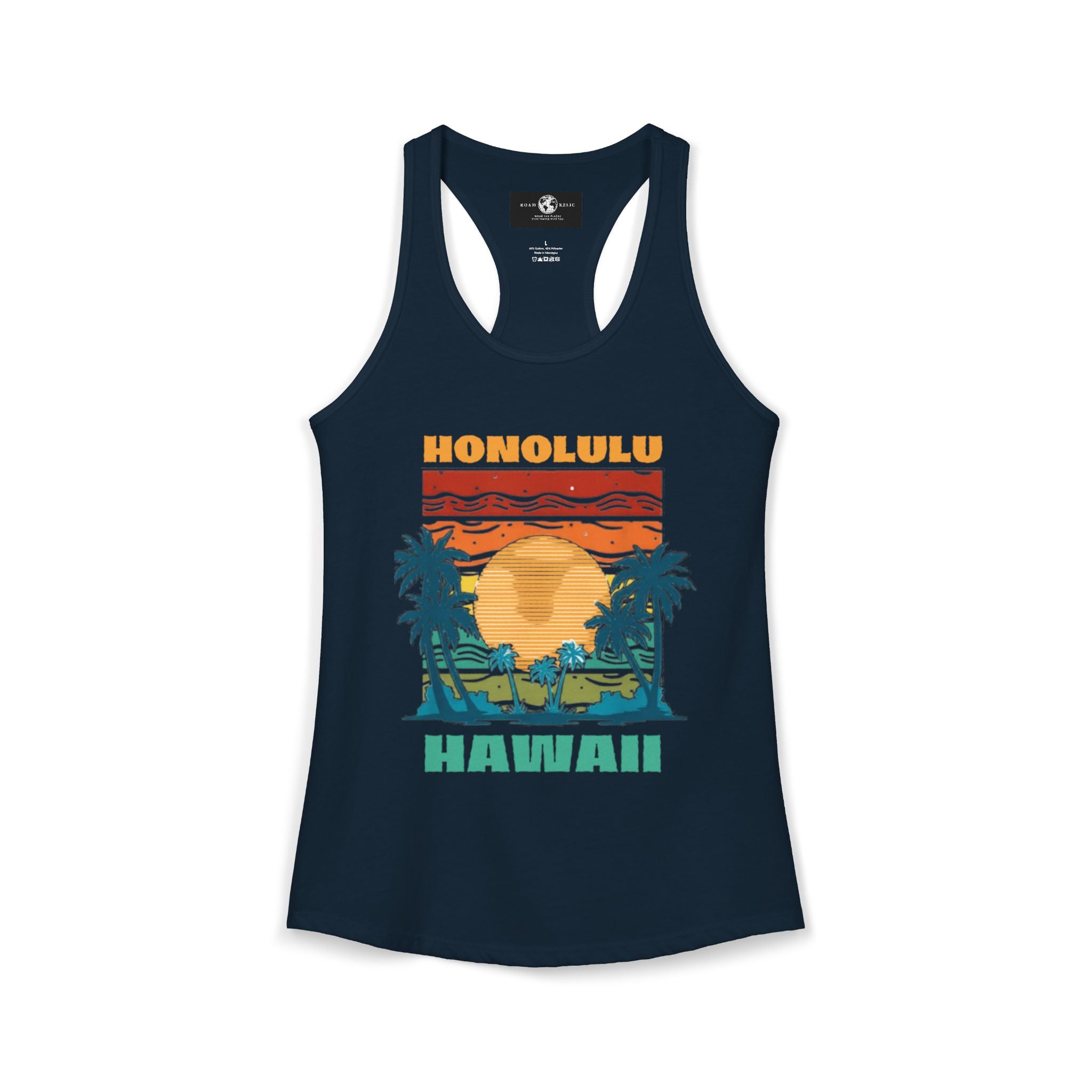 Honolulu Hawaii Racerback Tank – Women's Tropical Sleeveless Top