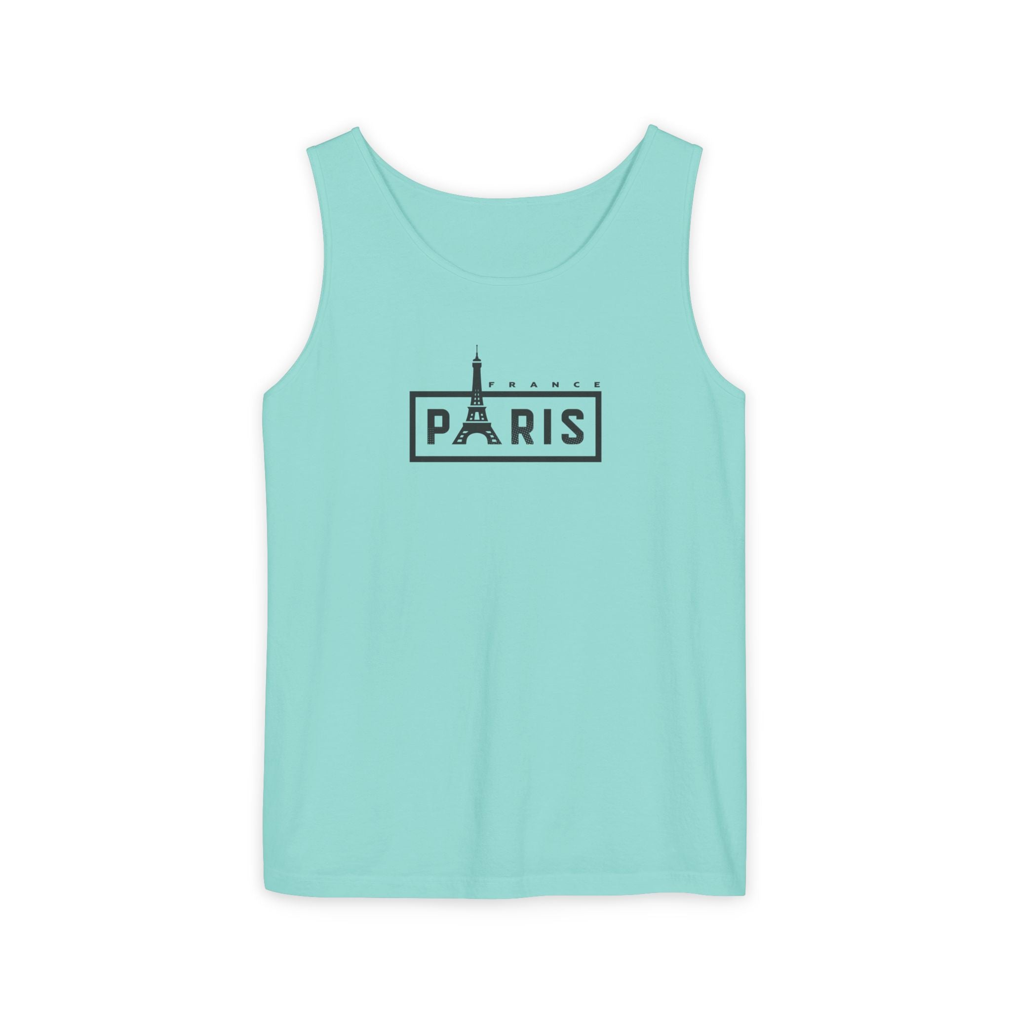 Paris Eiffel Tower Vintage Travel Tank Top — Retro French Graphic Tank
