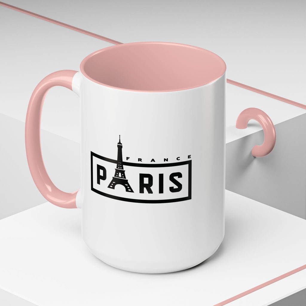Paris Eiffel Tower Accent Coffee Mug – France Travel Souvenir (11/15oz)