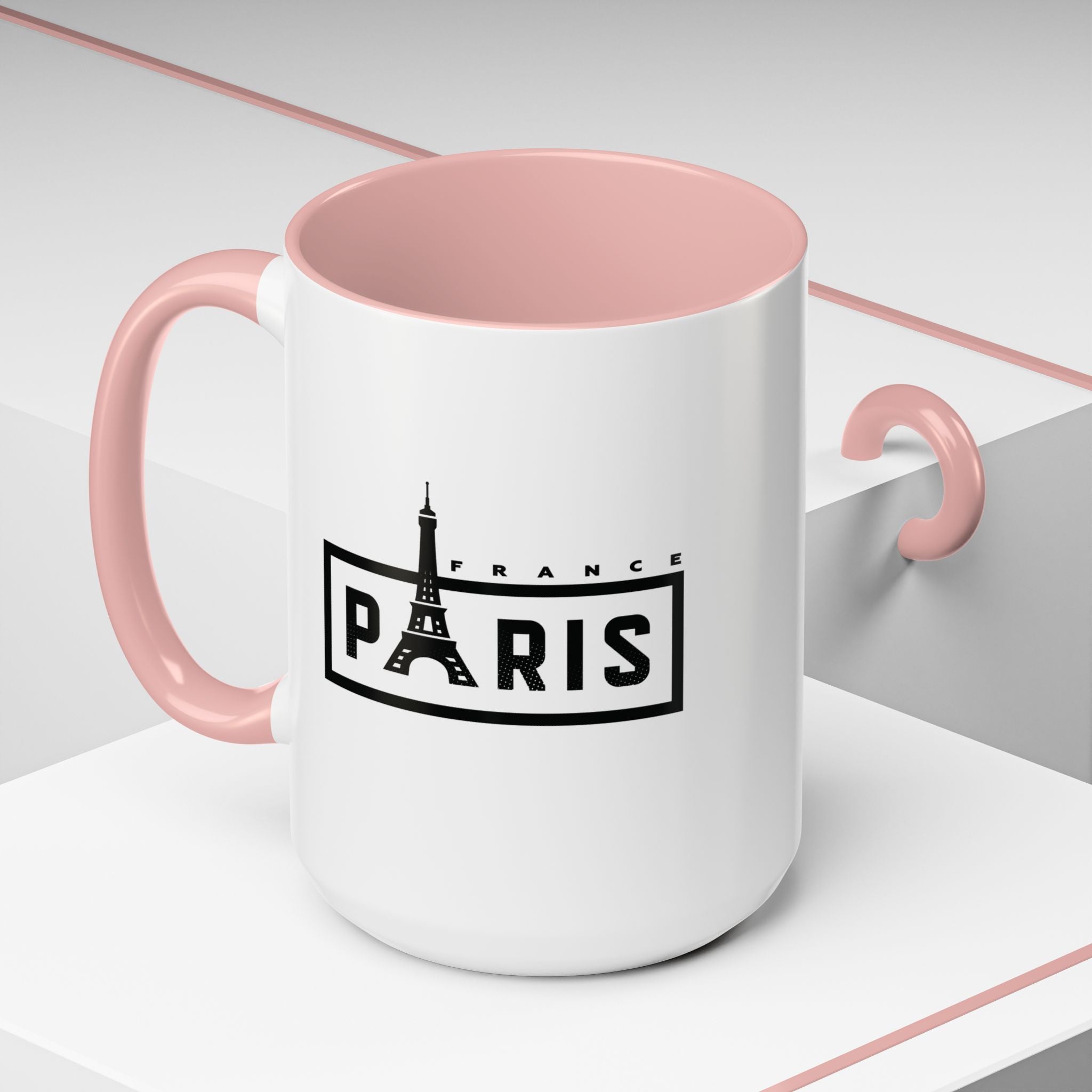 Paris Eiffel Tower Accent Coffee Mug – France Travel Souvenir (11/15oz)