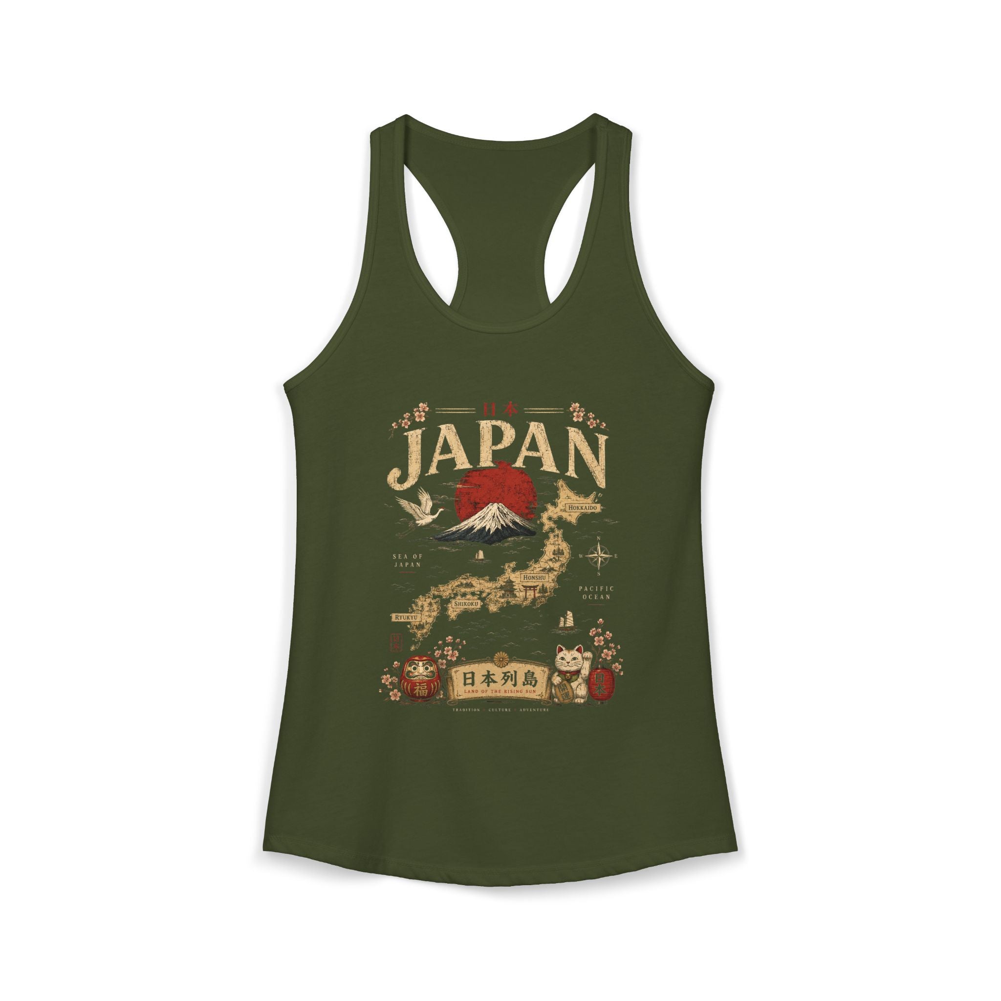 Vintage Japan Racerback Tank — Women's Japan Graphic Tank